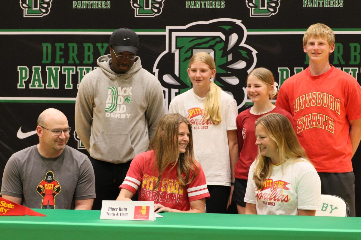 Senior Piper Hula signs with Pittsburg State track and field.