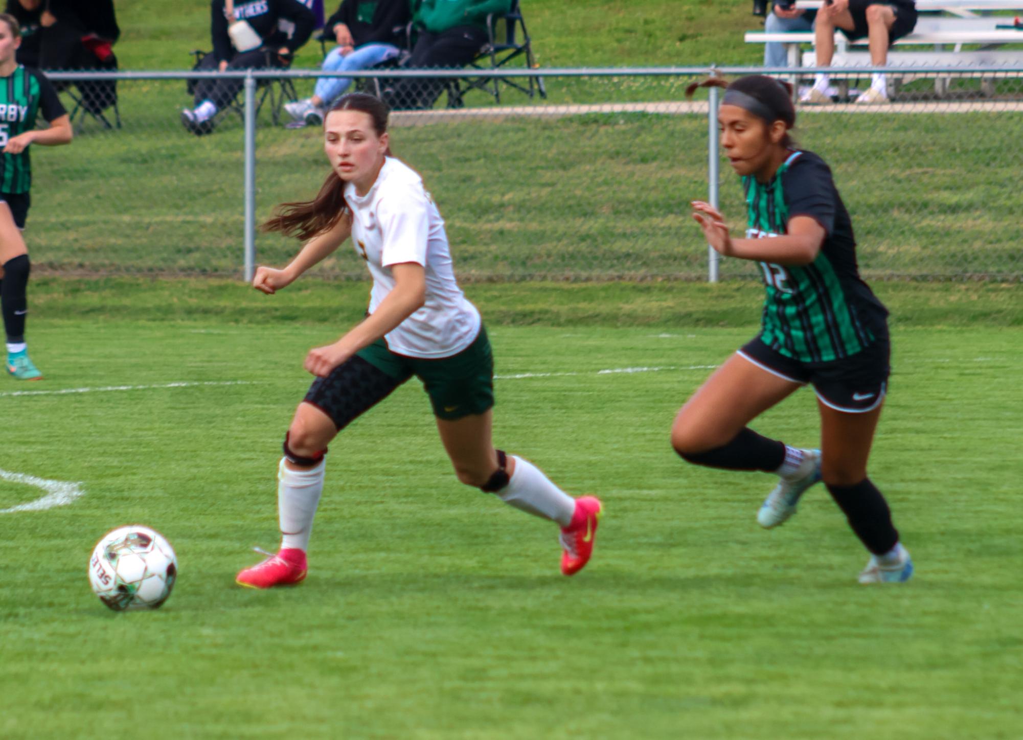 Girls varsity soccer senior night against Salina South (photos by Stevie Hoppock)