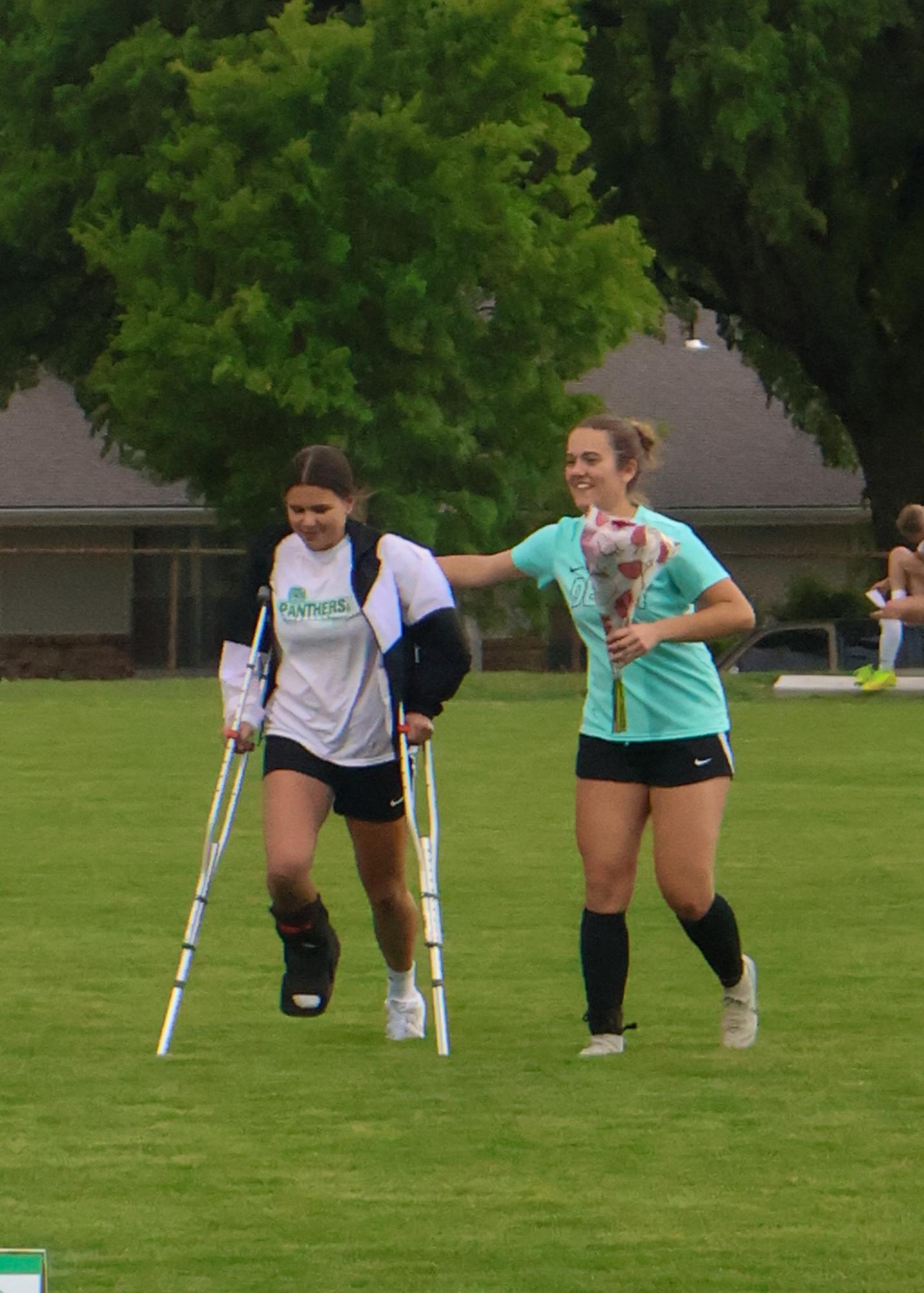 Girls varsity soccer senior night against Salina South (photos by Stevie Hoppock)