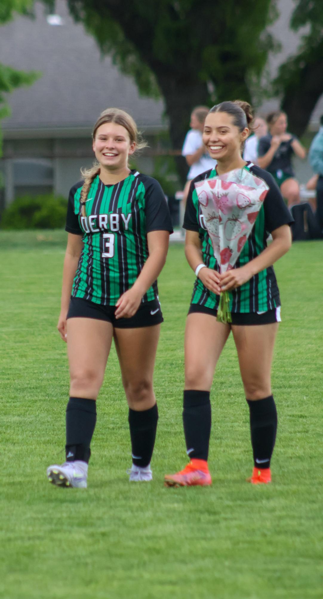 Girls varsity soccer senior night against Salina South (photos by Stevie Hoppock)