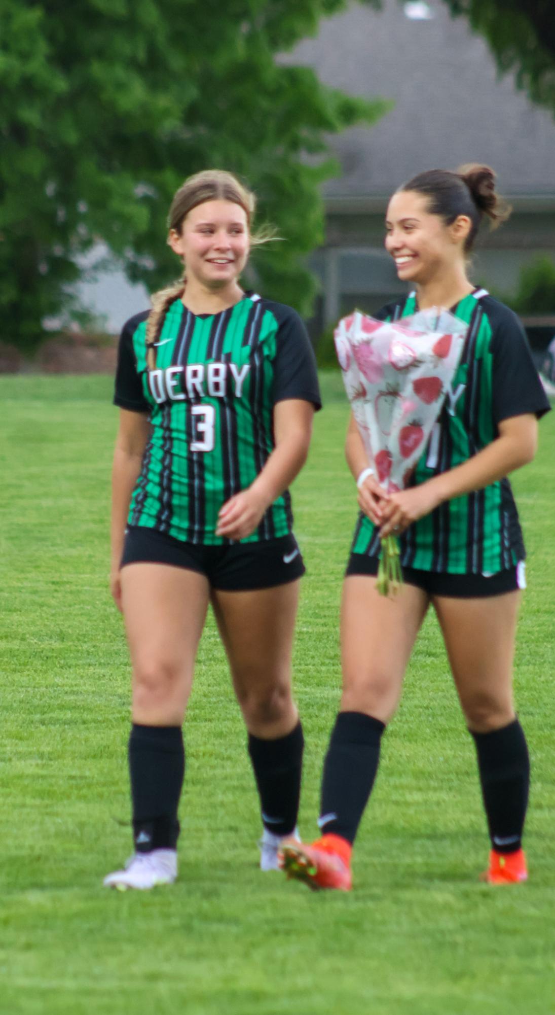 Girls varsity soccer senior night against Salina South (photos by Stevie Hoppock)