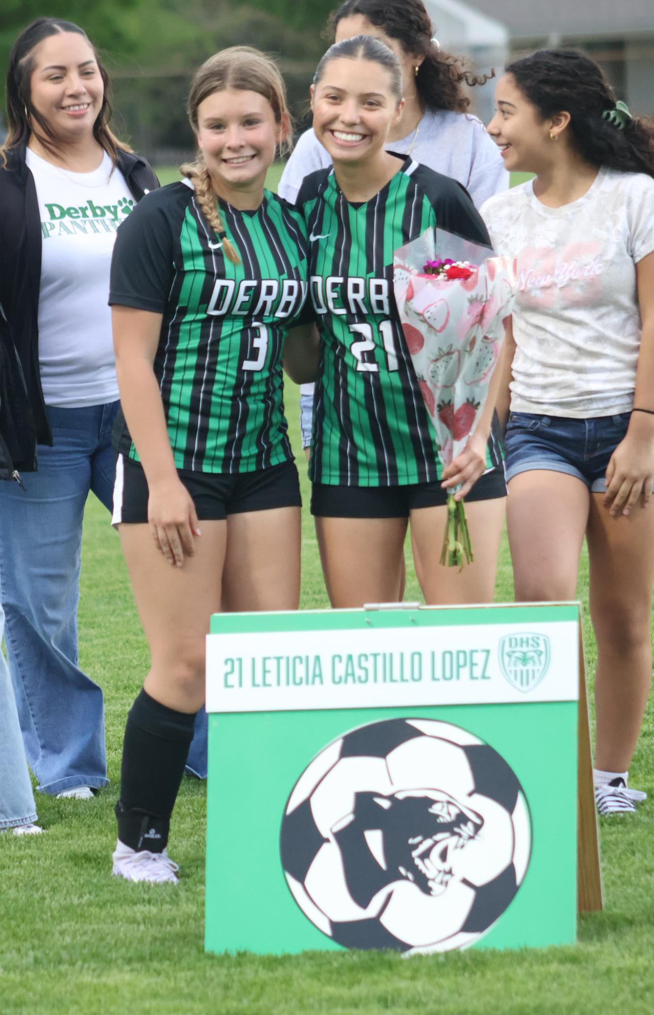 Girls varsity soccer senior night against Salina South (photos by Stevie Hoppock)