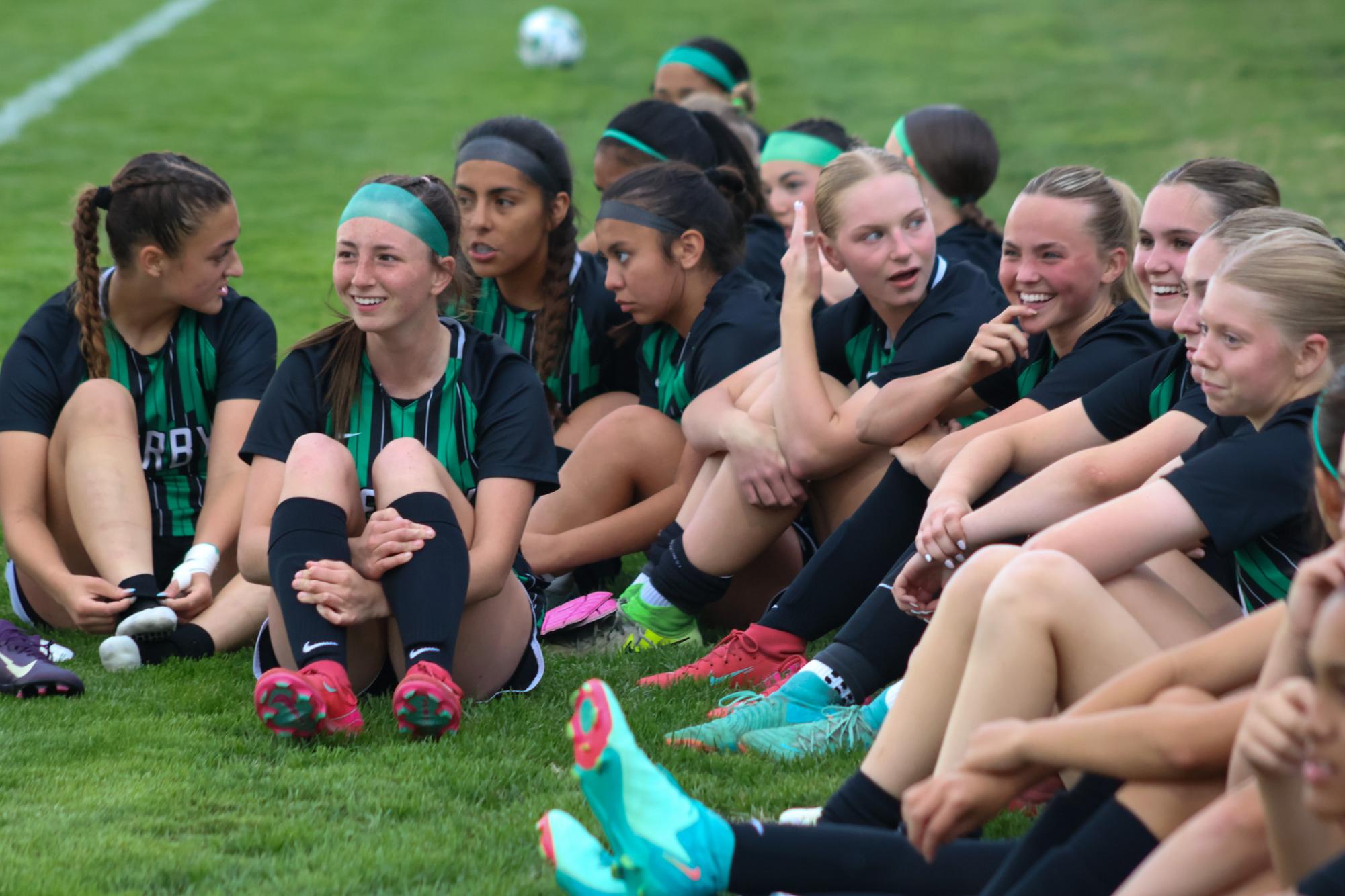 Girls varsity soccer senior night against Salina South (photos by Stevie Hoppock)