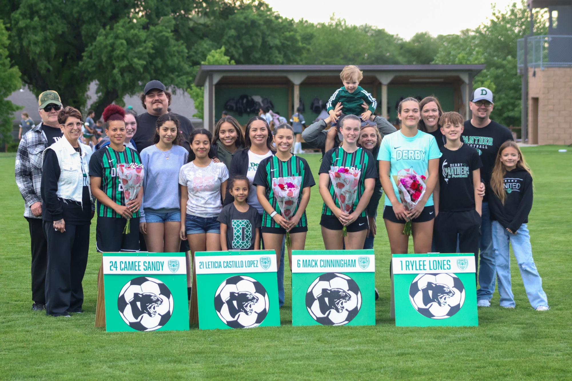 Girls varsity soccer senior night against Salina South (photos by Stevie Hoppock)