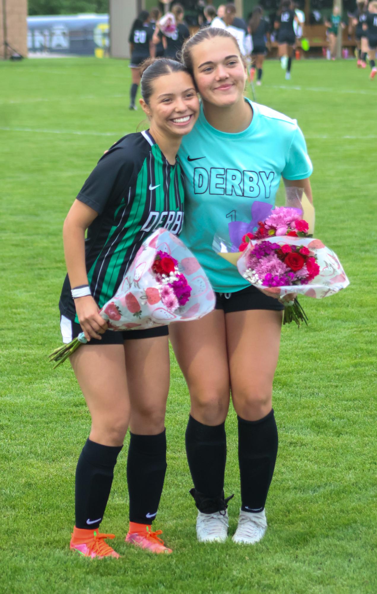 Girls varsity soccer senior night against Salina South (photos by Stevie Hoppock)