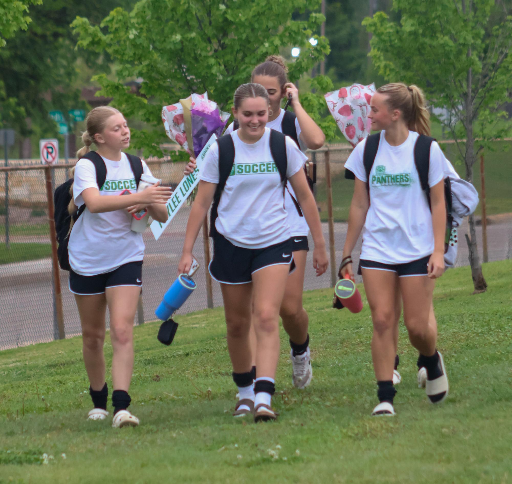 Girls varsity soccer senior night against Salina South (photos by Stevie Hoppock)