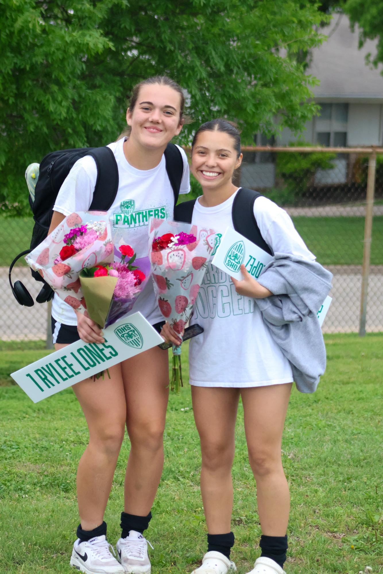 Girls varsity soccer senior night against Salina South (photos by Stevie Hoppock)