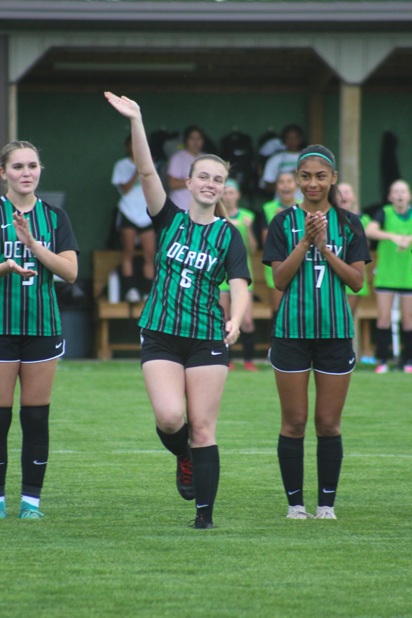 Girls varsity soccer senior night vs Salina South (Photos by Delainey Stephenson)
