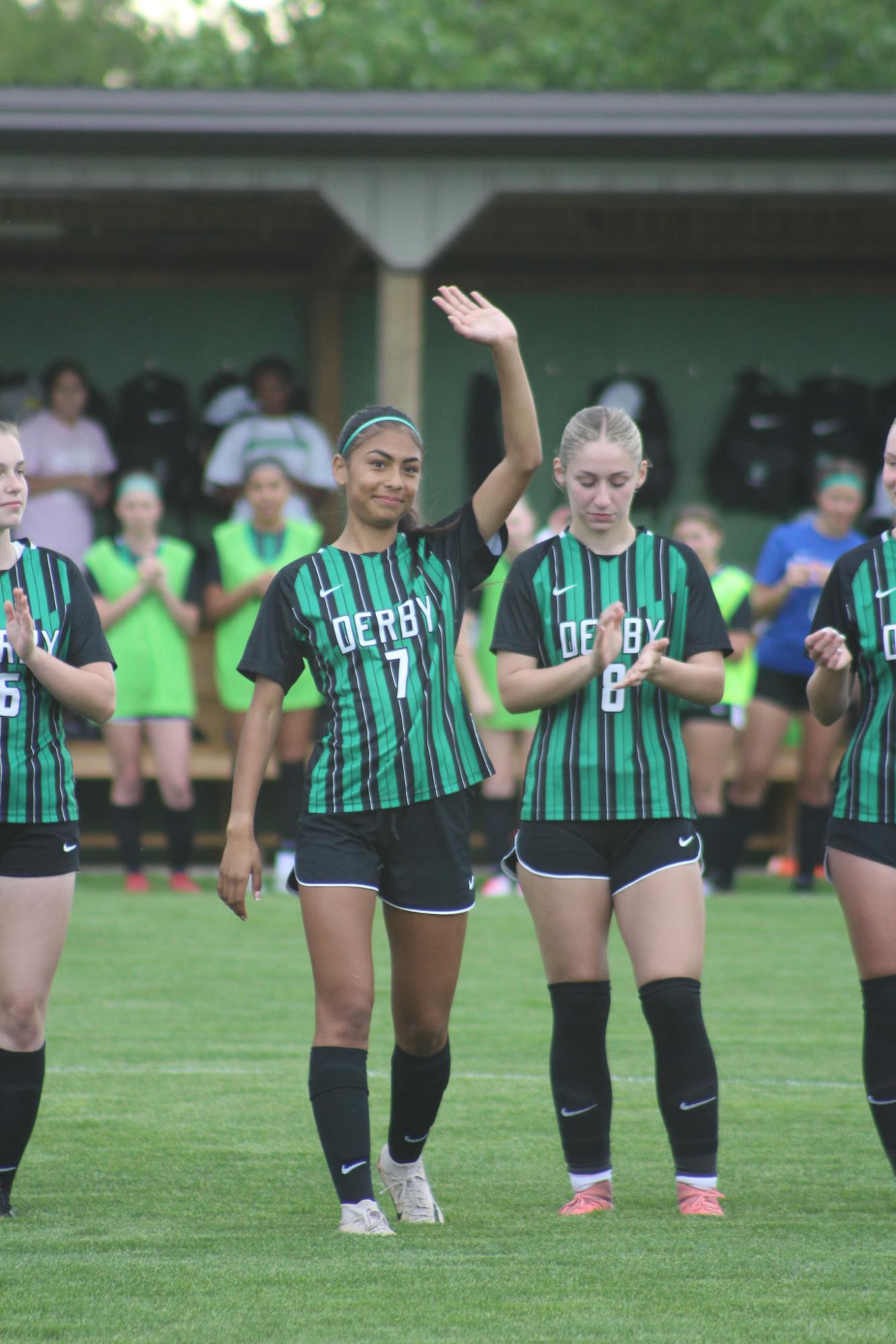 Girls varsity soccer senior night vs Salina South (Photos by Delainey Stephenson)
