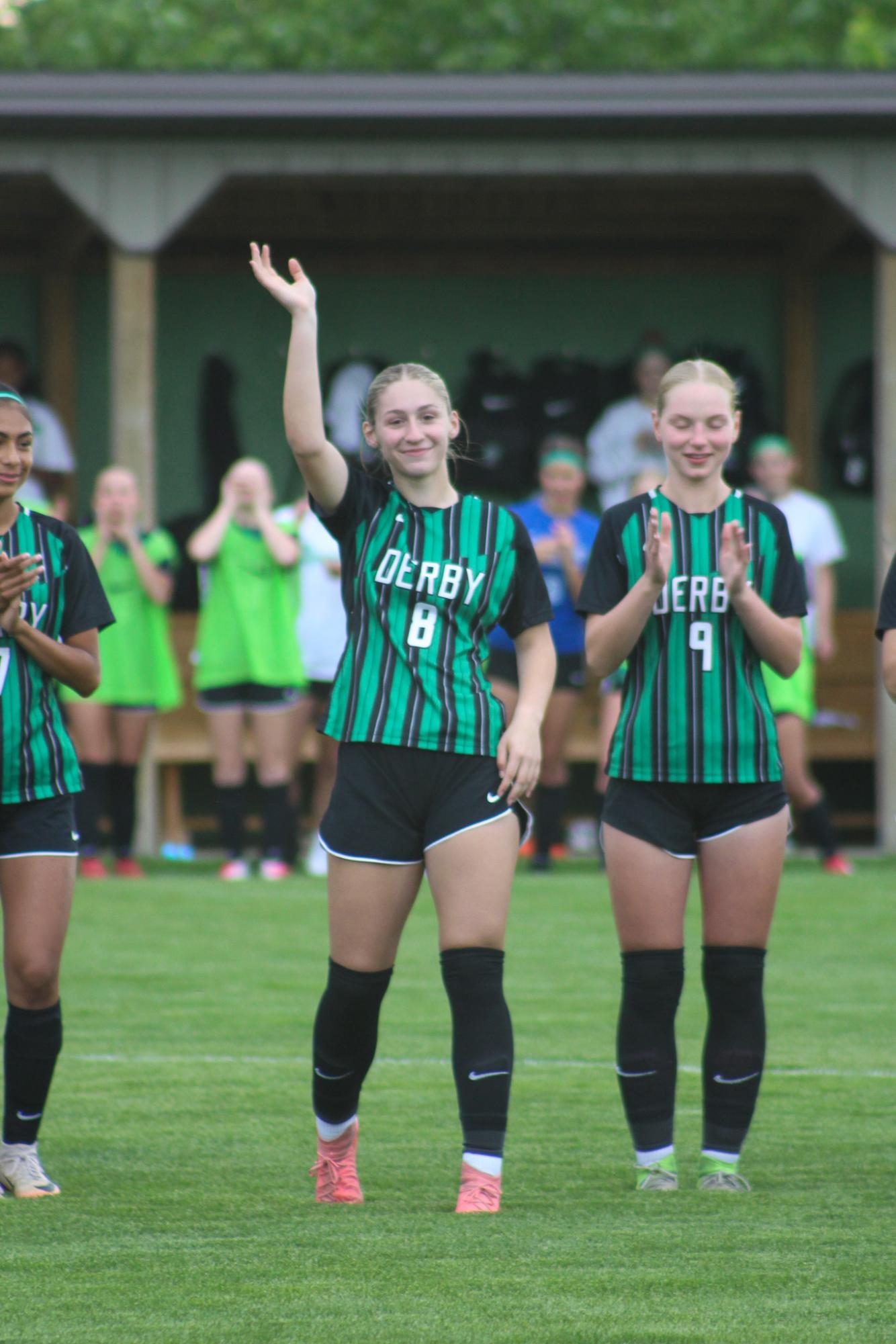 Girls varsity soccer senior night vs Salina South (Photos by Delainey Stephenson)