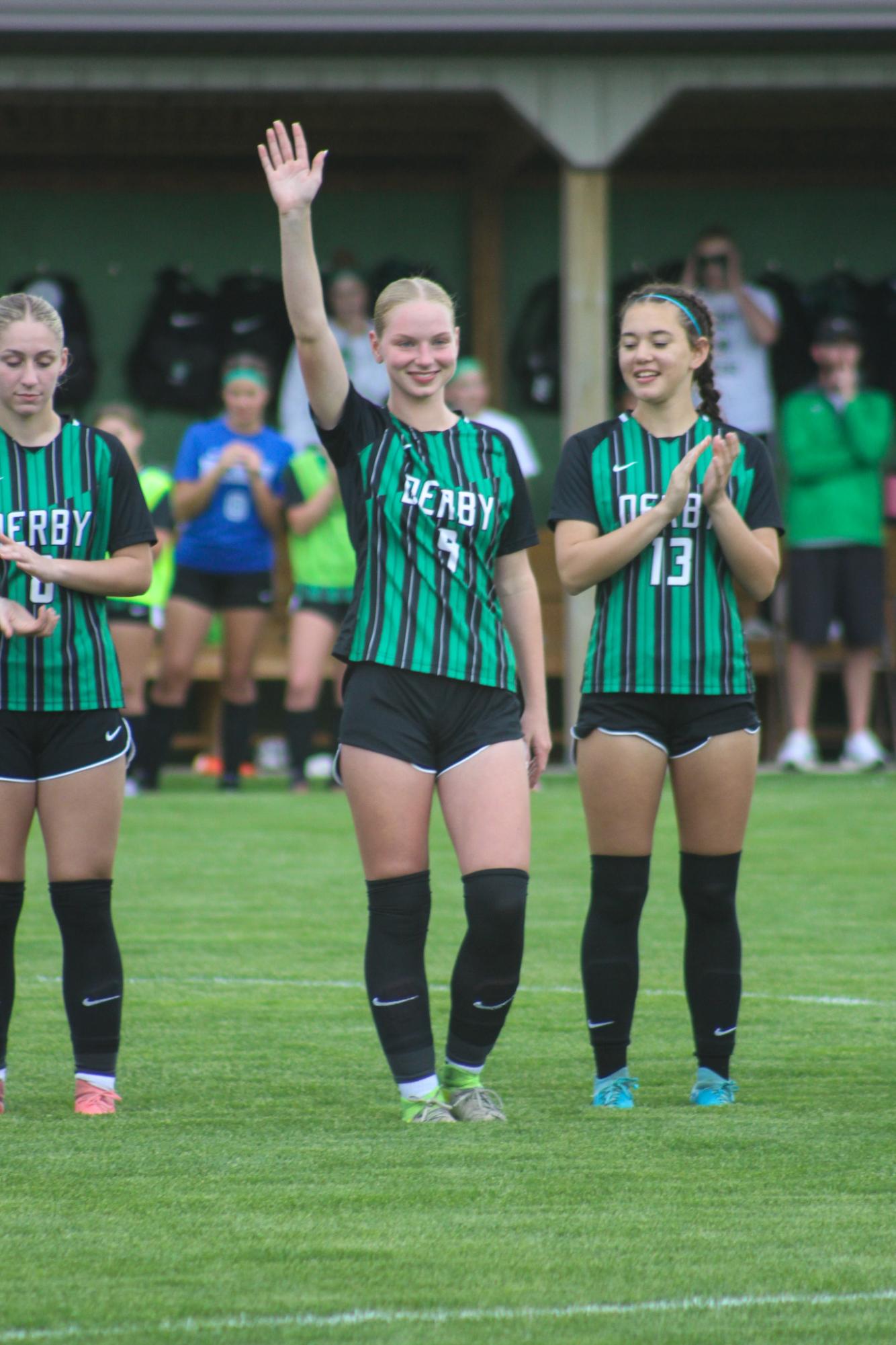 Girls varsity soccer senior night vs Salina South (Photos by Delainey Stephenson)