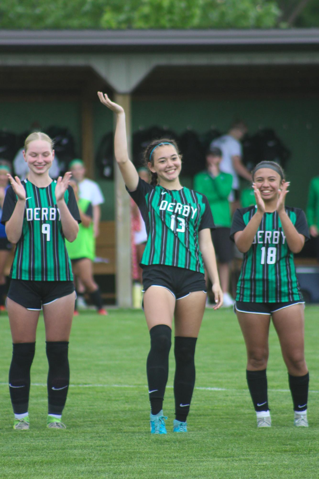 Girls varsity soccer senior night vs Salina South (Photos by Delainey Stephenson)