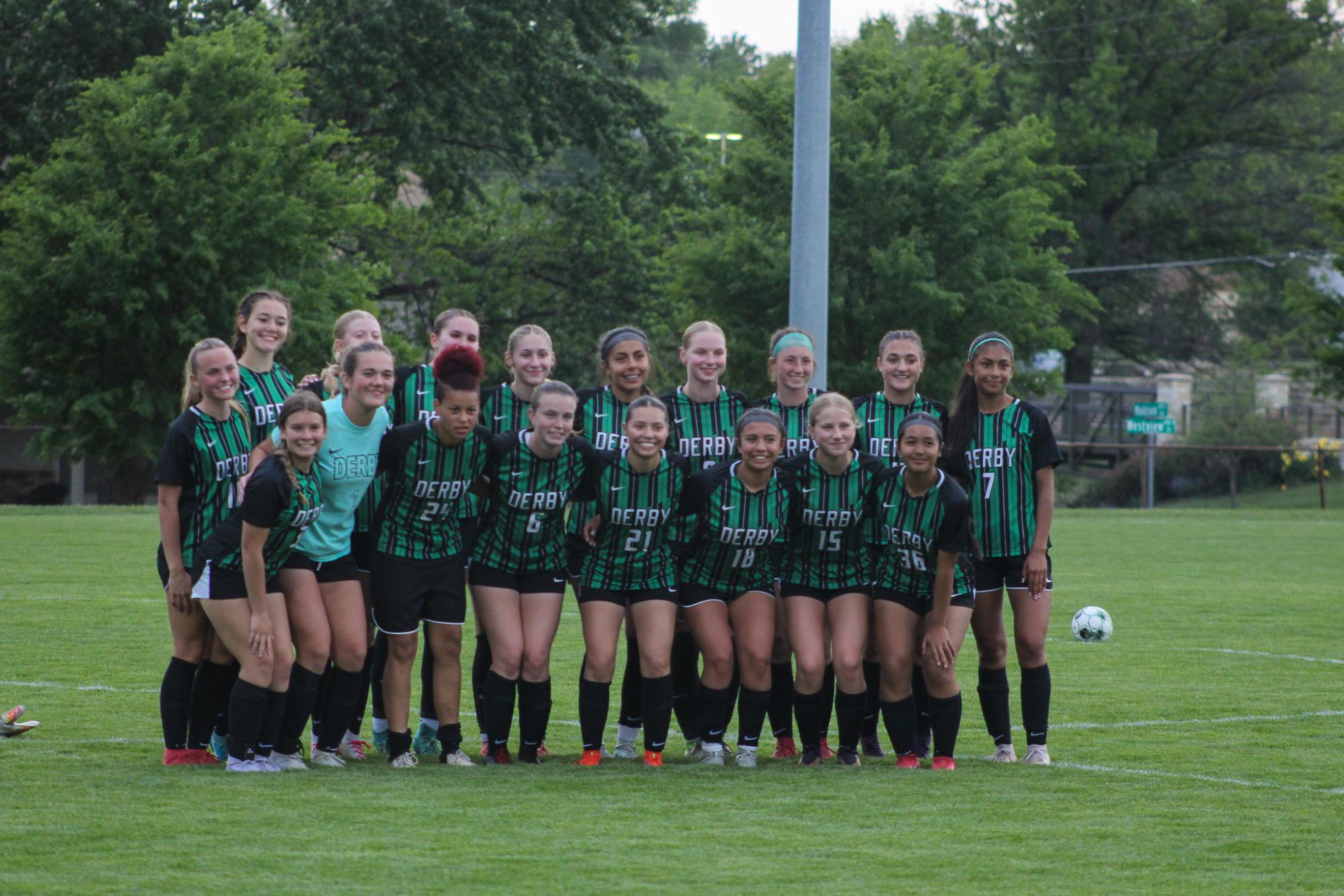 Girls varsity soccer senior night vs Salina South (Photos by Delainey Stephenson)