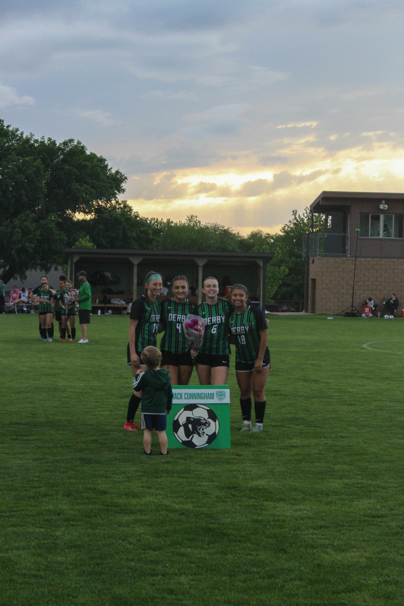 Girls varsity soccer senior night vs Salina South (Photos by Delainey Stephenson)