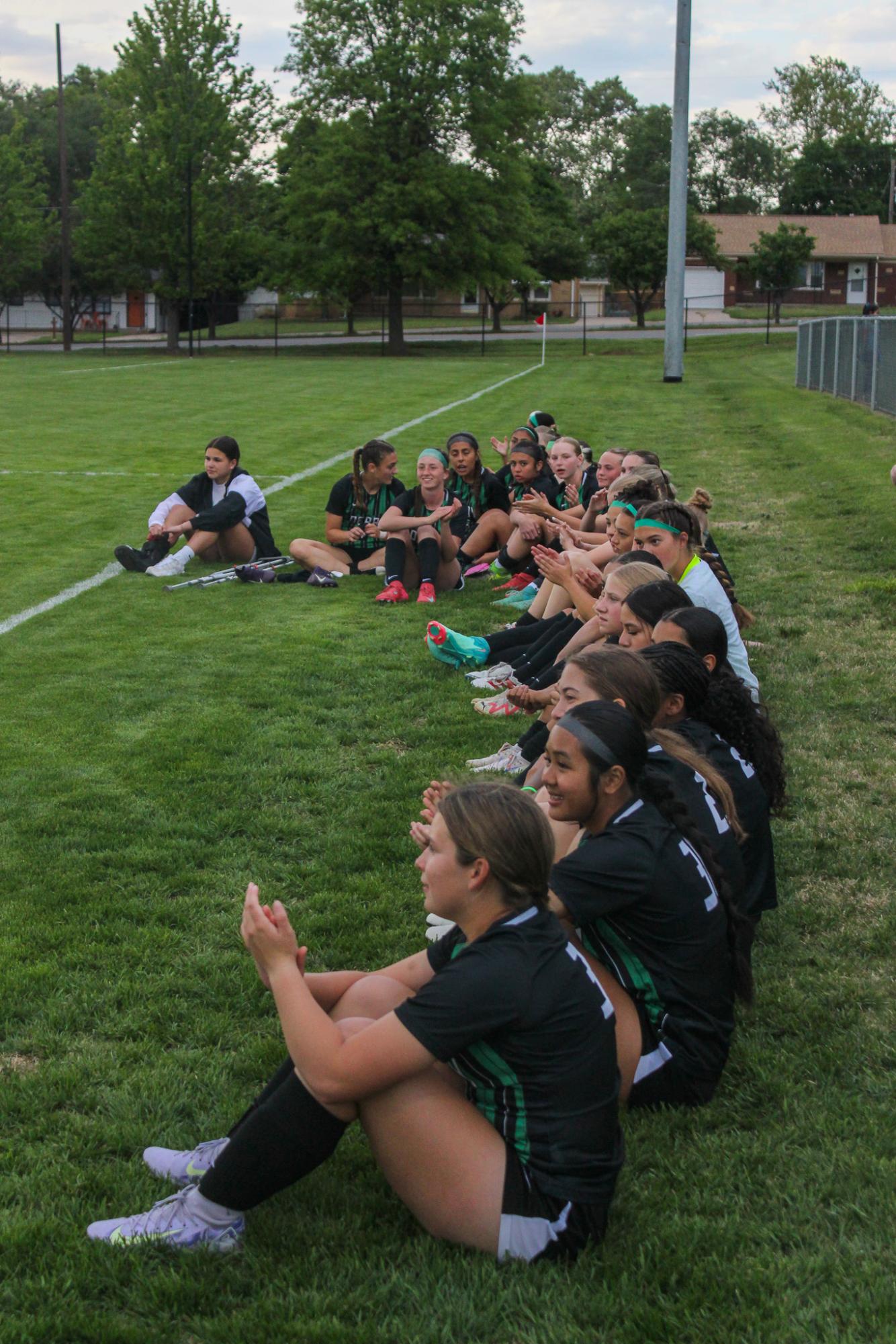 Girls varsity soccer senior night vs Salina South (Photos by Delainey Stephenson)