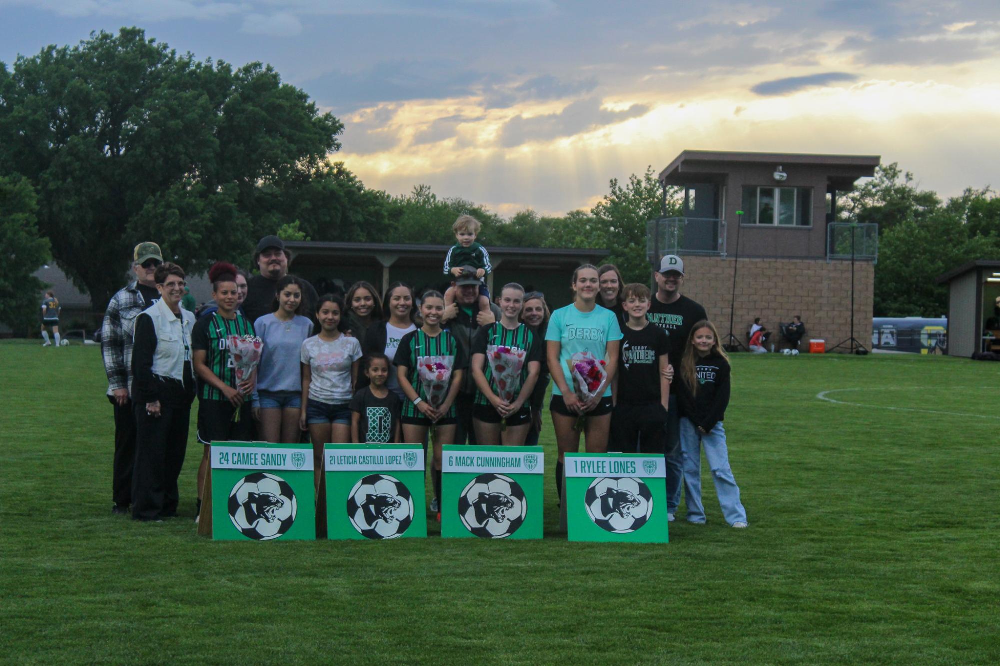 Girls varsity soccer senior night vs Salina South (Photos by Delainey Stephenson)