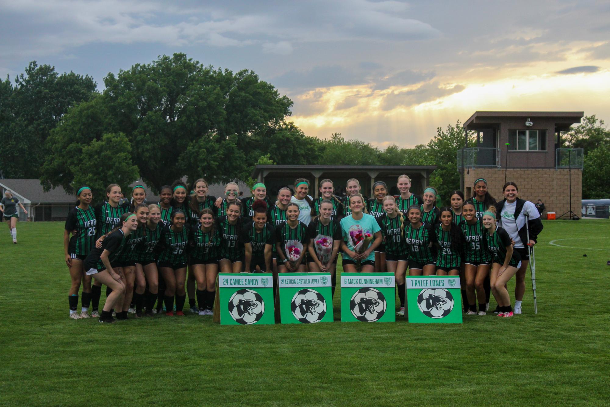 Girls varsity soccer senior night vs Salina South (Photos by Delainey Stephenson)