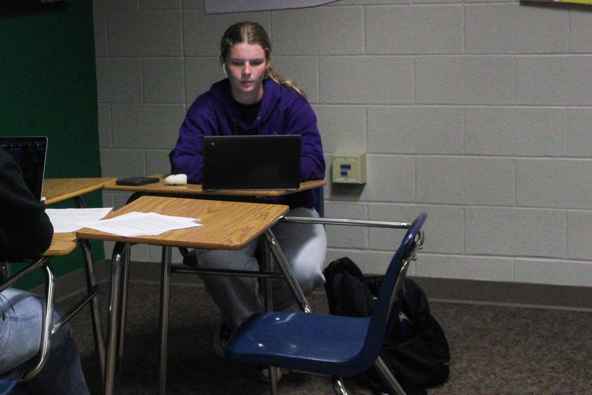U.S. History class (Photos by Kaelyn Kissack)