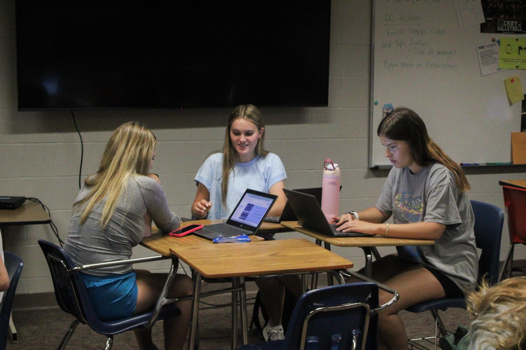 U.S. History class (Photos by Kaelyn Kissack)