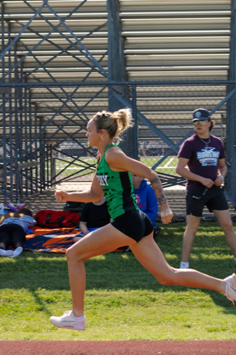 Panthers compete at a track meet at Campus.