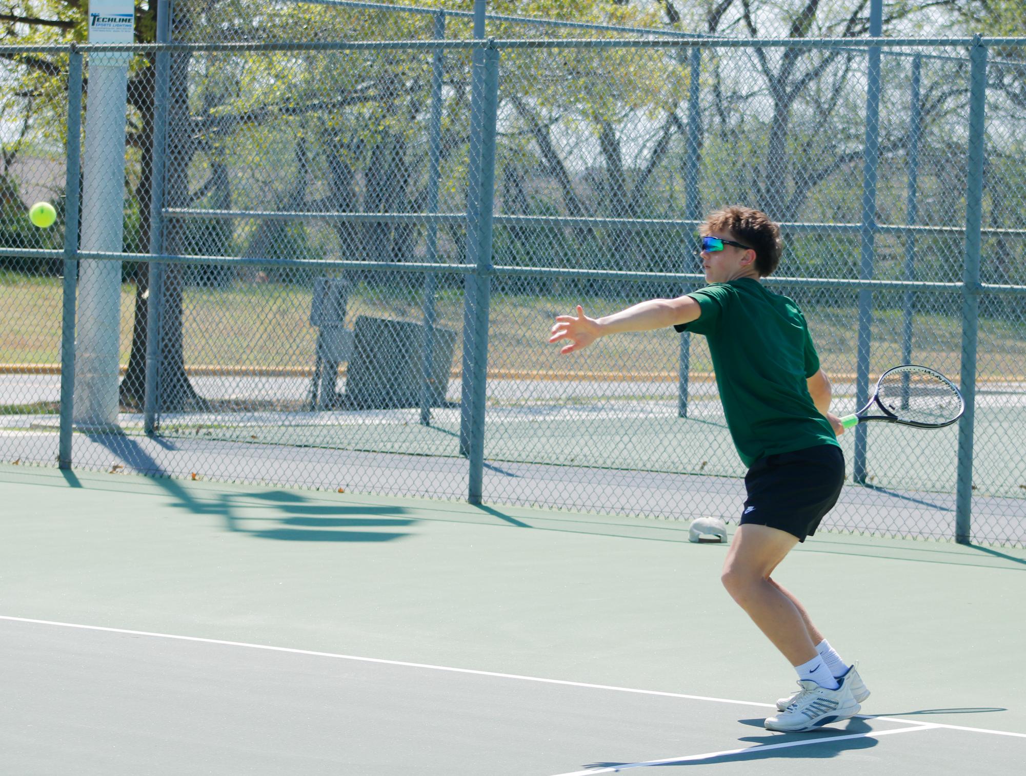 Tennis meet warmups (Photos by Ava Mbawuike)