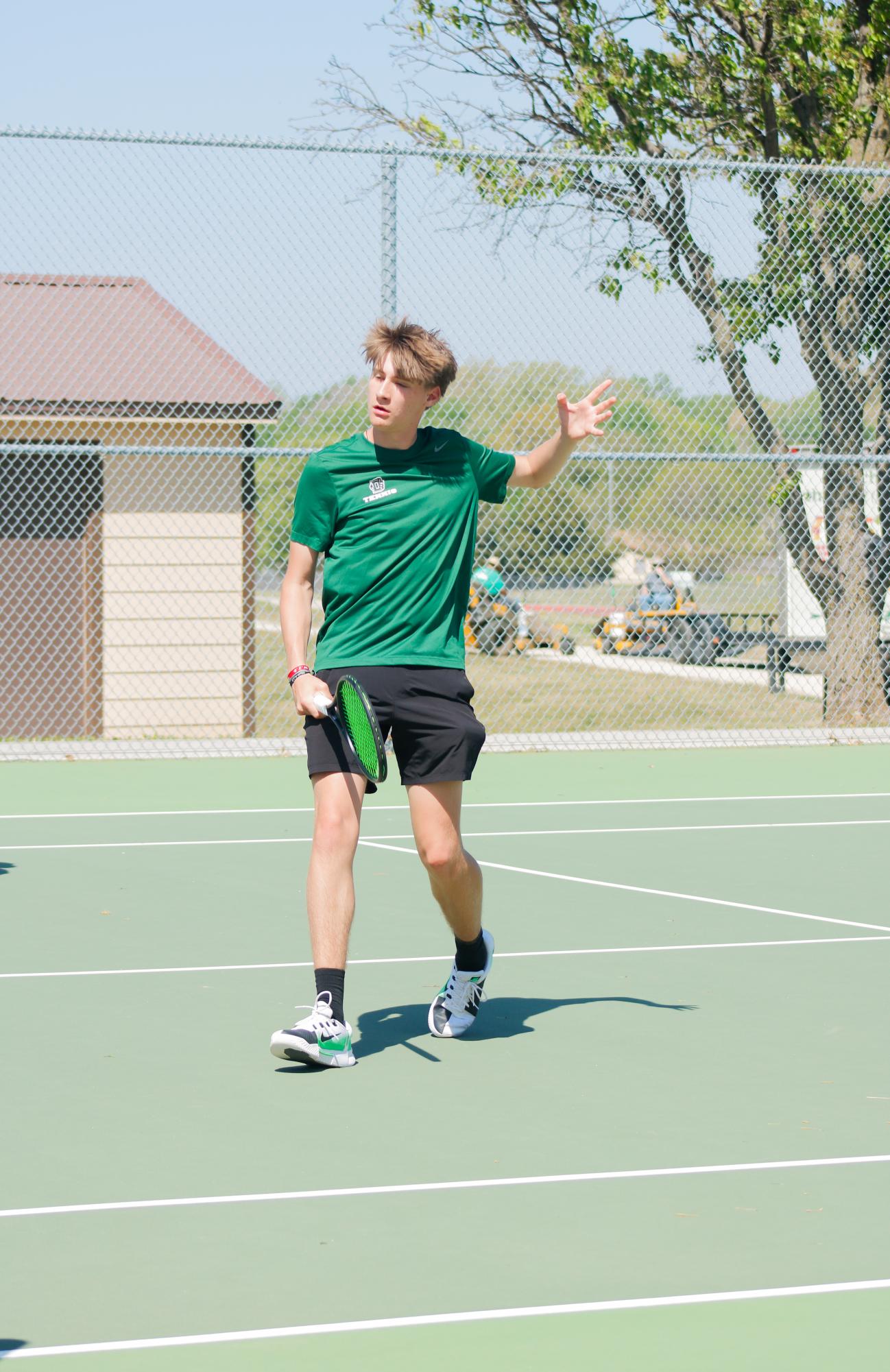 Tennis meet warmups (Photos by Ava Mbawuike)