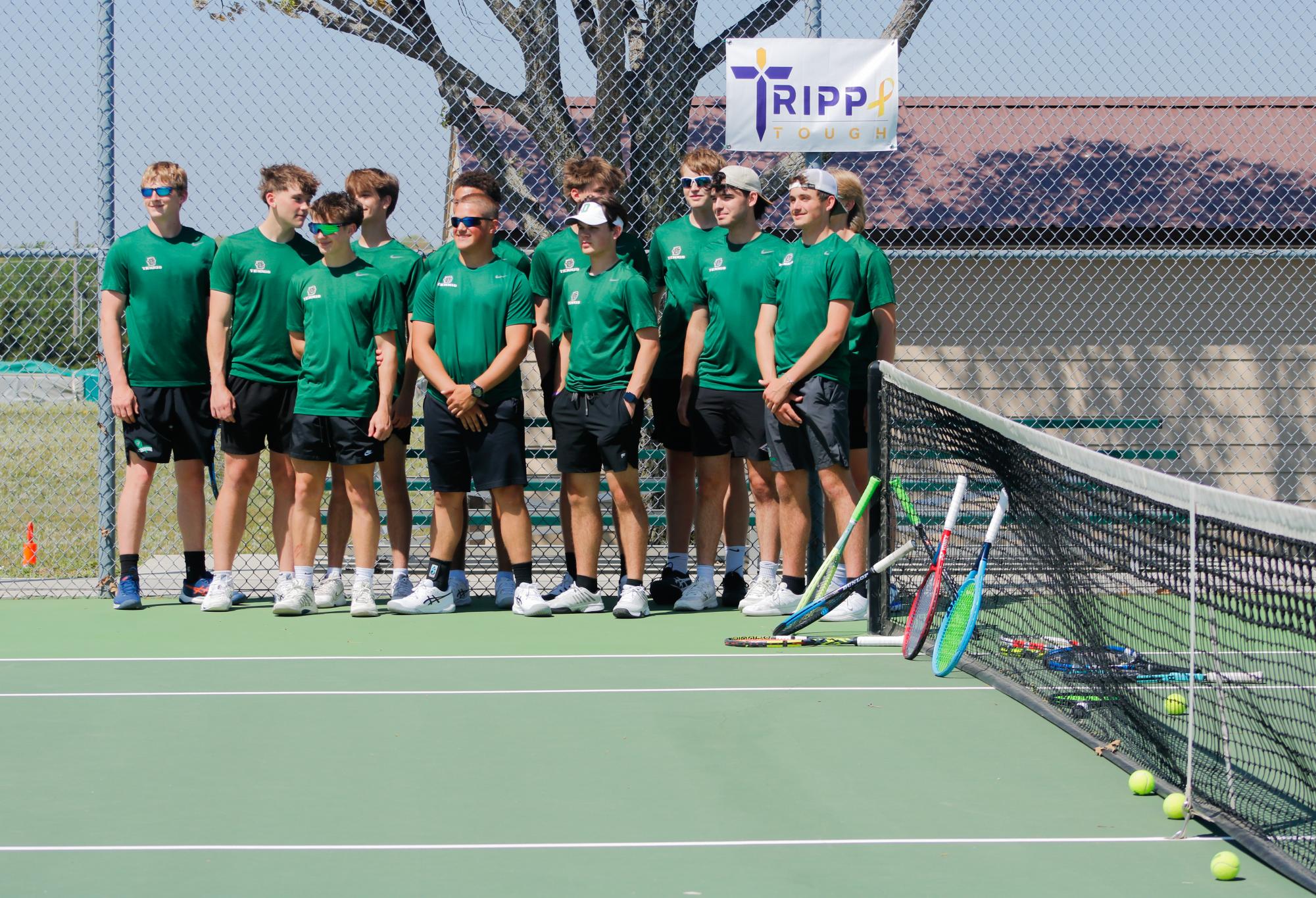 Tennis meet warmups (Photos by Ava Mbawuike)