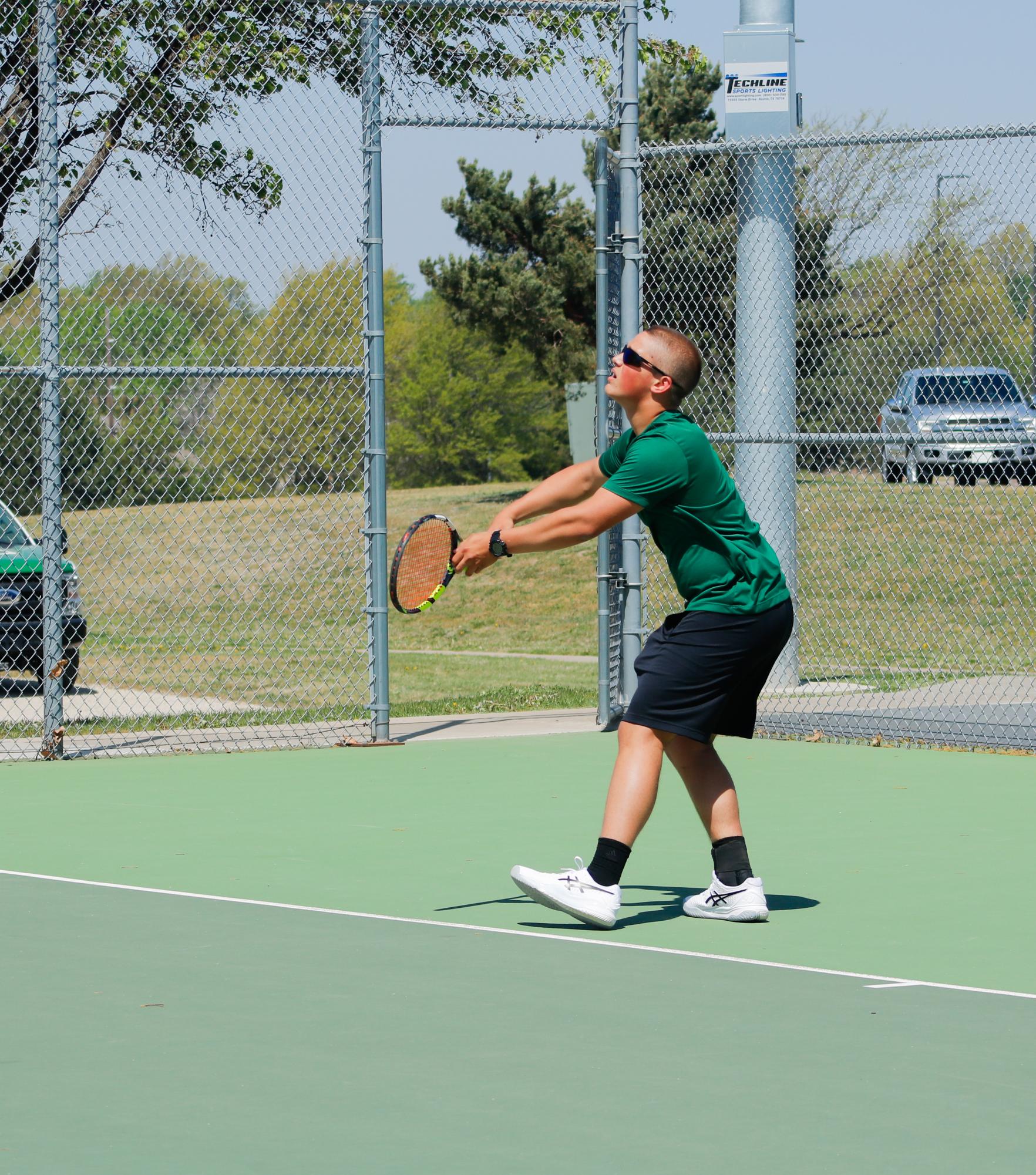 Tennis meet warmups (Photos by Ava Mbawuike)