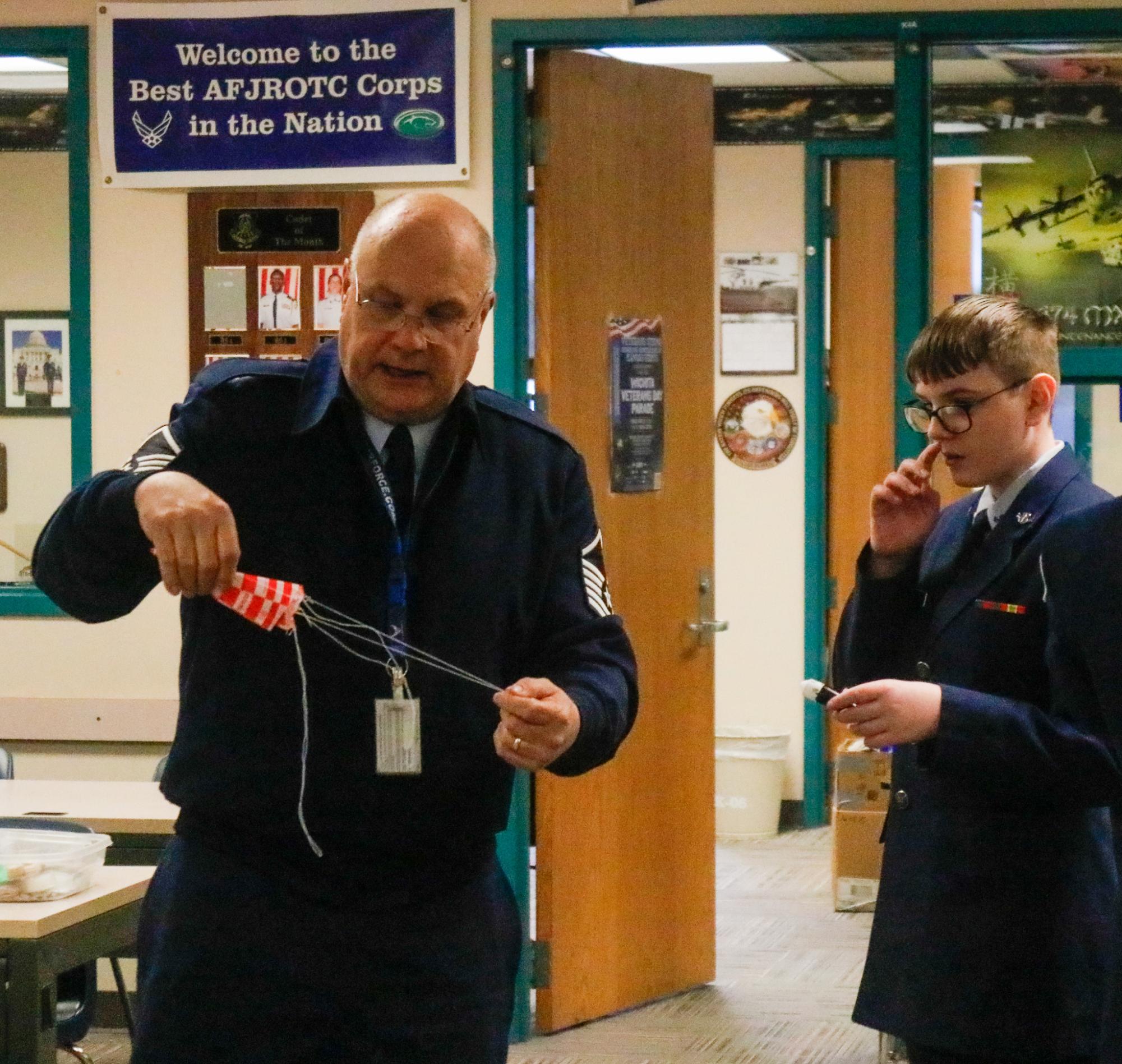 AFJROTC rocket building (Photos by Sophie Segelke)