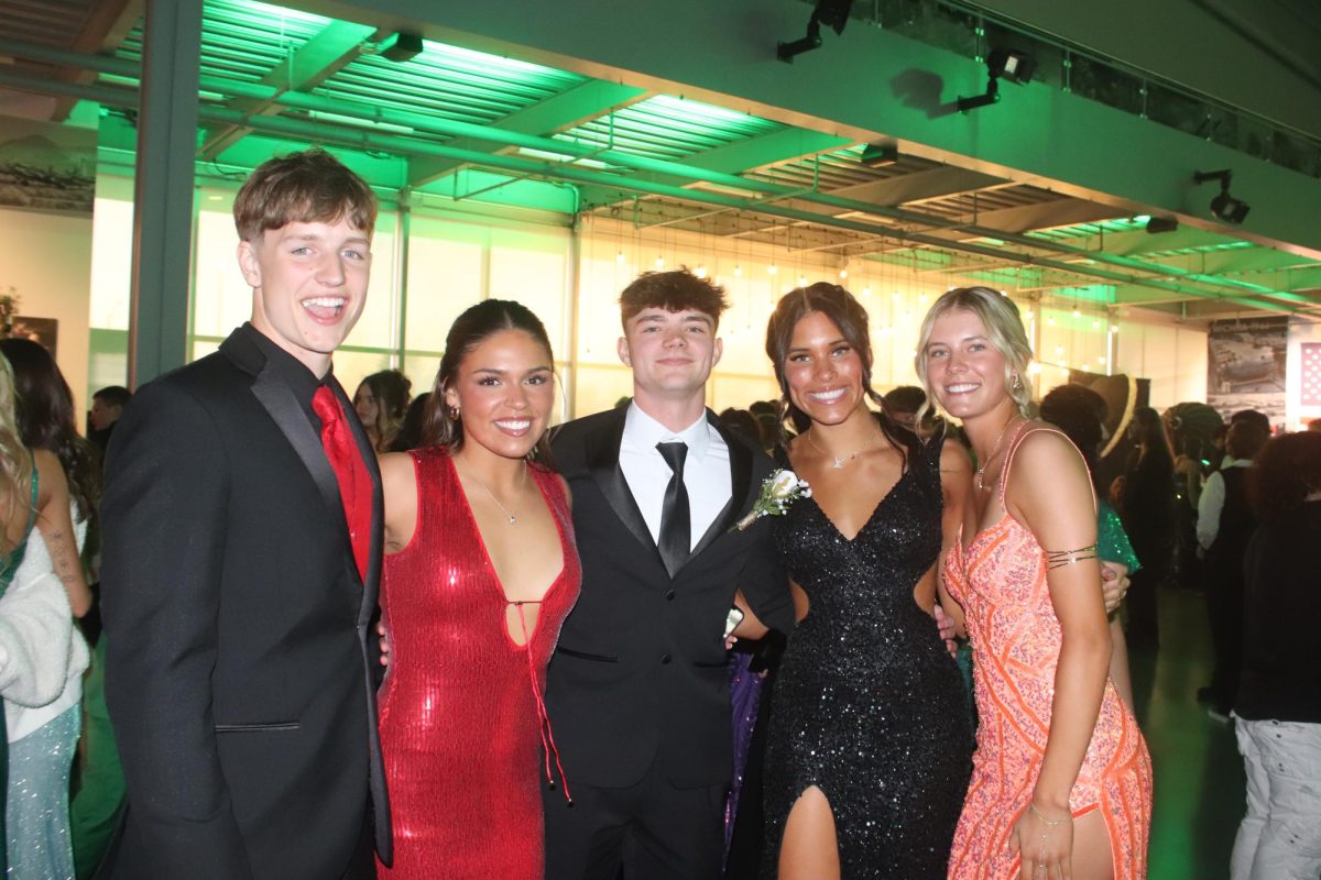 Students pose for photo. 
