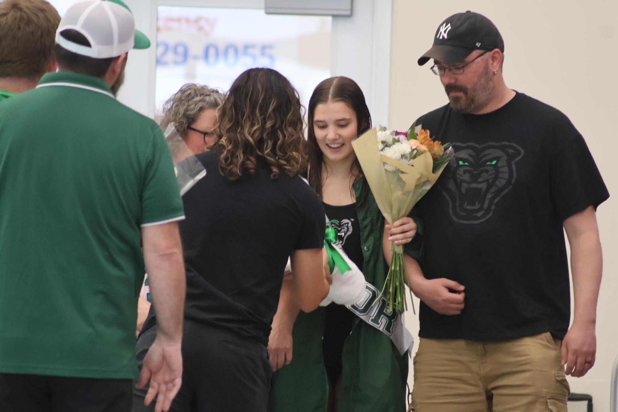 Senior night girls swim and dive (Photos by Sophia Rogers)