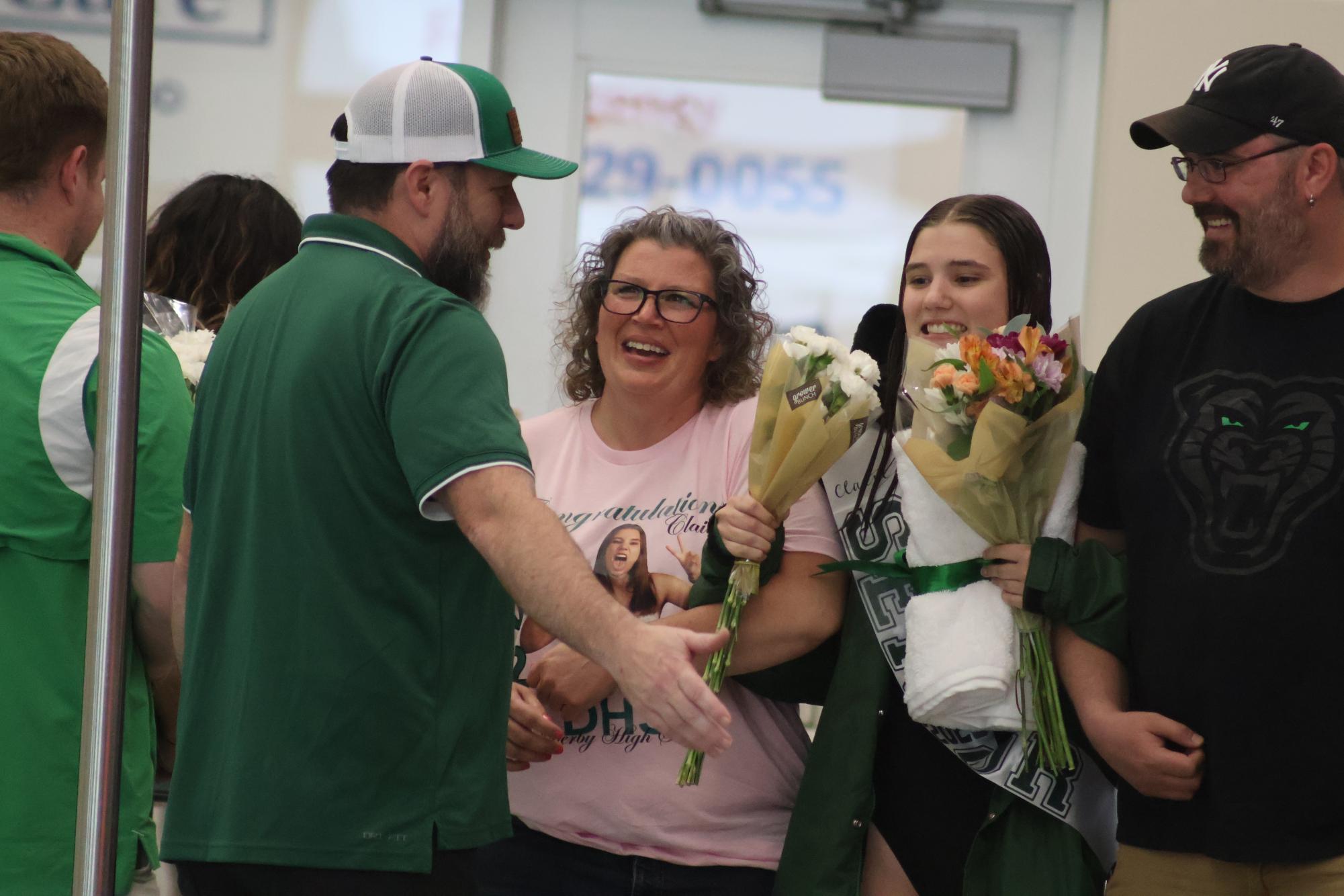 Senior night girls swim and dive (Photos by Sophia Rogers)