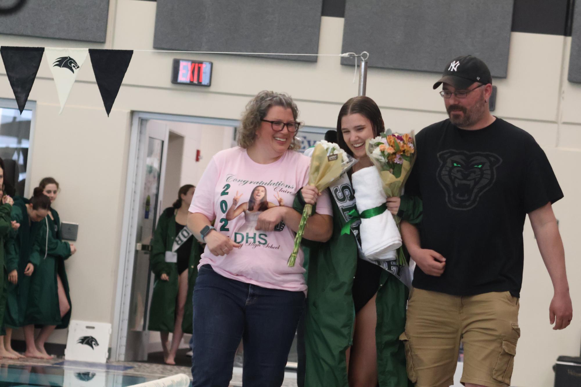 Senior night girls swim and dive (Photos by Sophia Rogers)