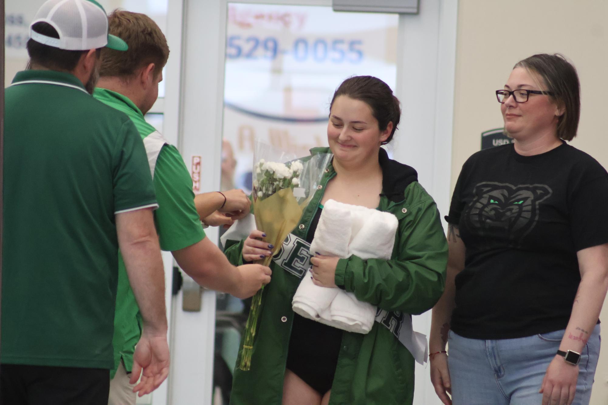 Senior night girls swim and dive (Photos by Sophia Rogers)