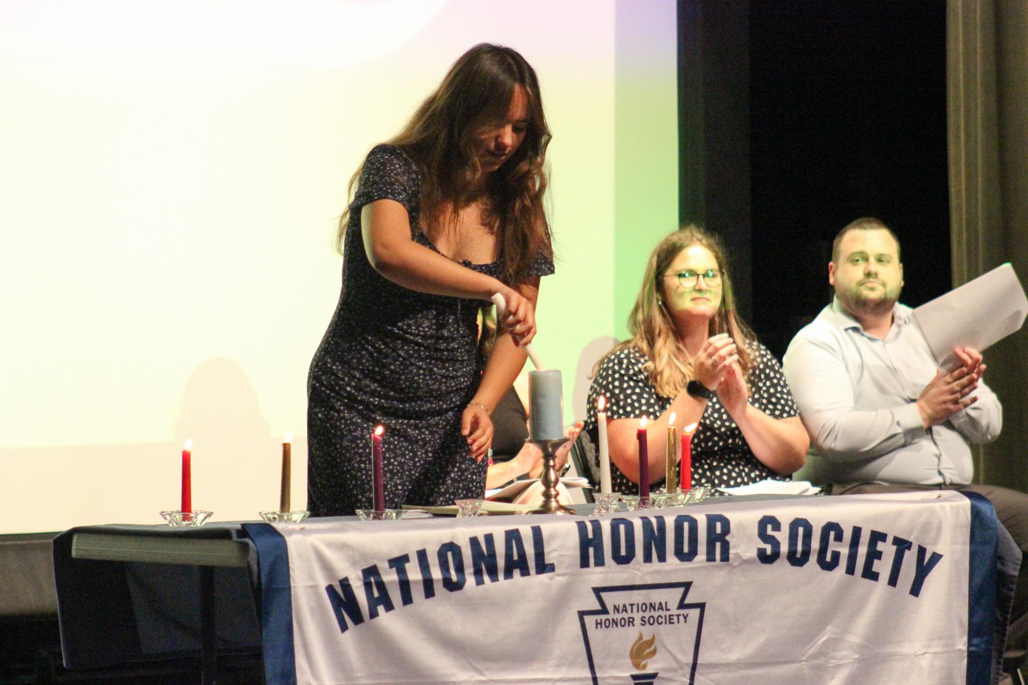 NHS Induction (Photos by Bree Stuhlsatz)