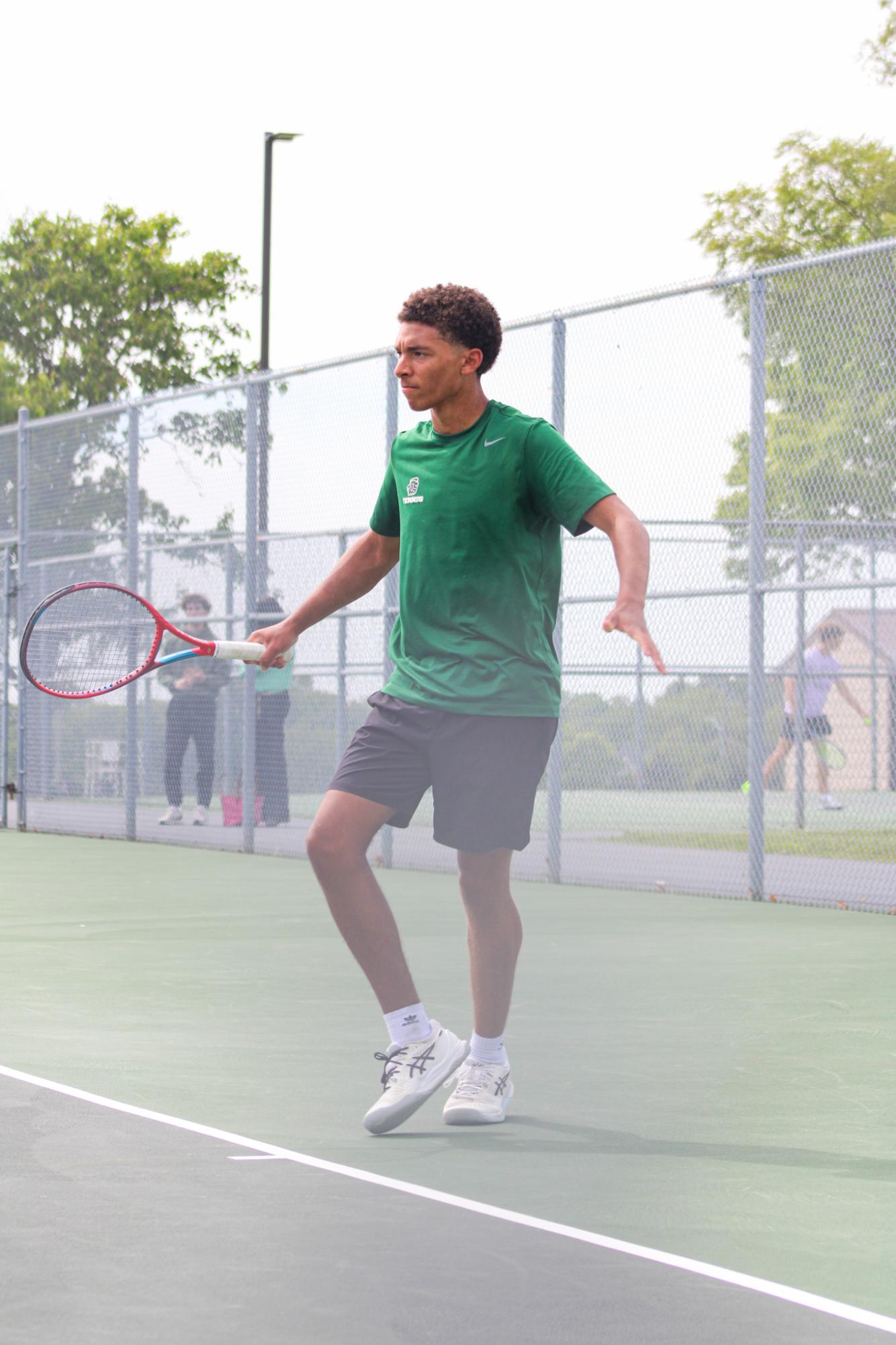 Varsity Tennis League Match (Photos by Kaelyn Kissack)