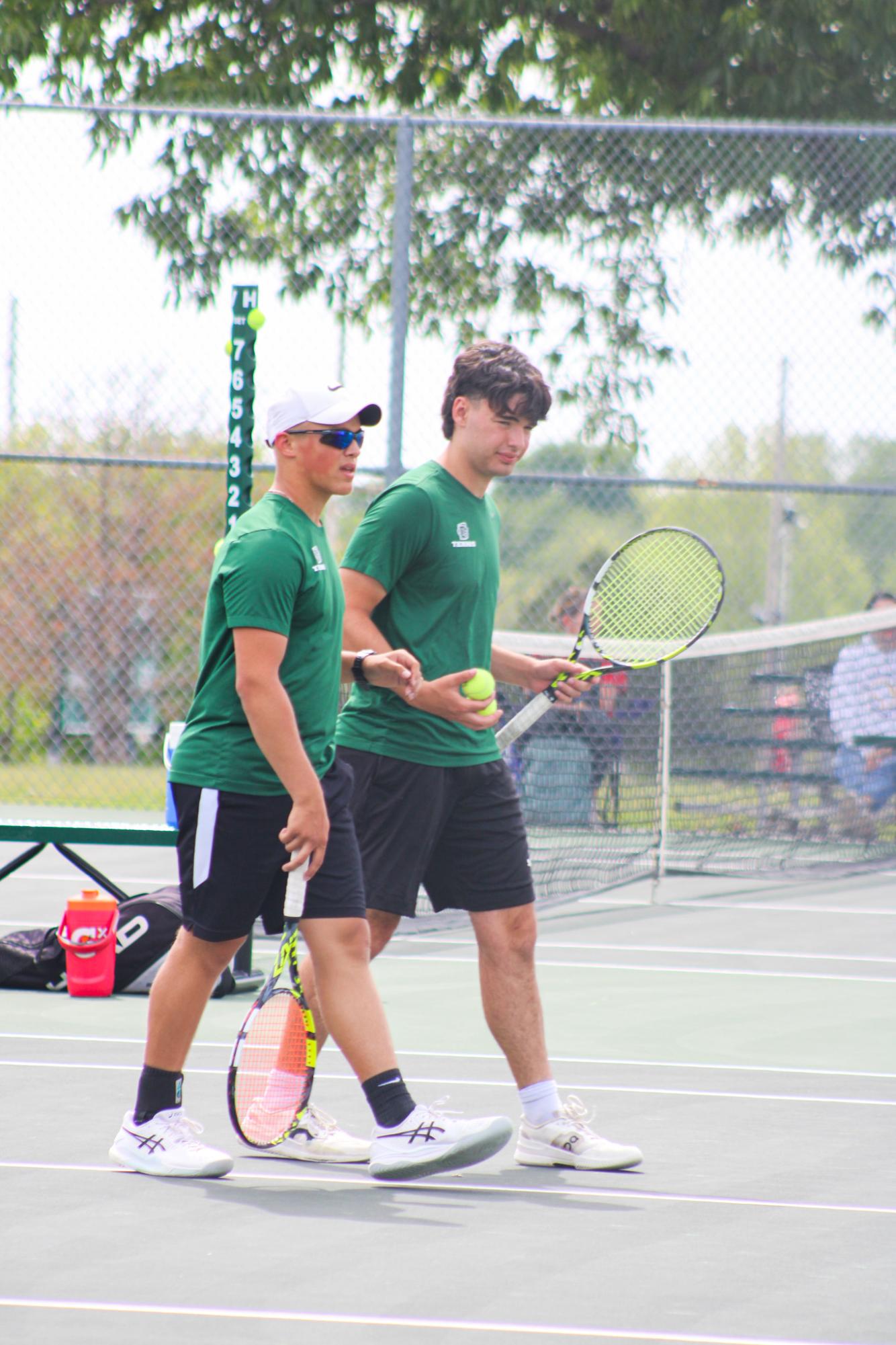 Varsity Tennis League Match (Photos by Kaelyn Kissack)