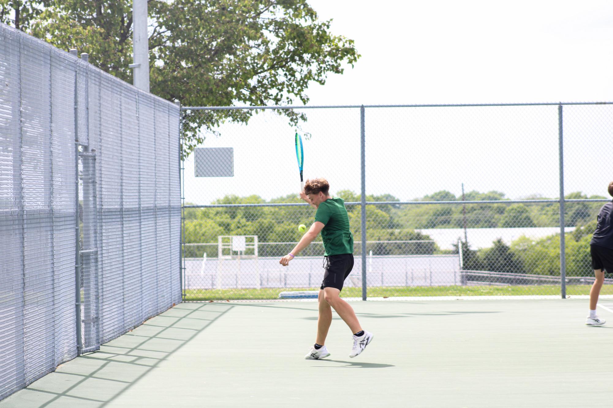 Varsity Tennis League Match (Photos by Kaelyn Kissack)