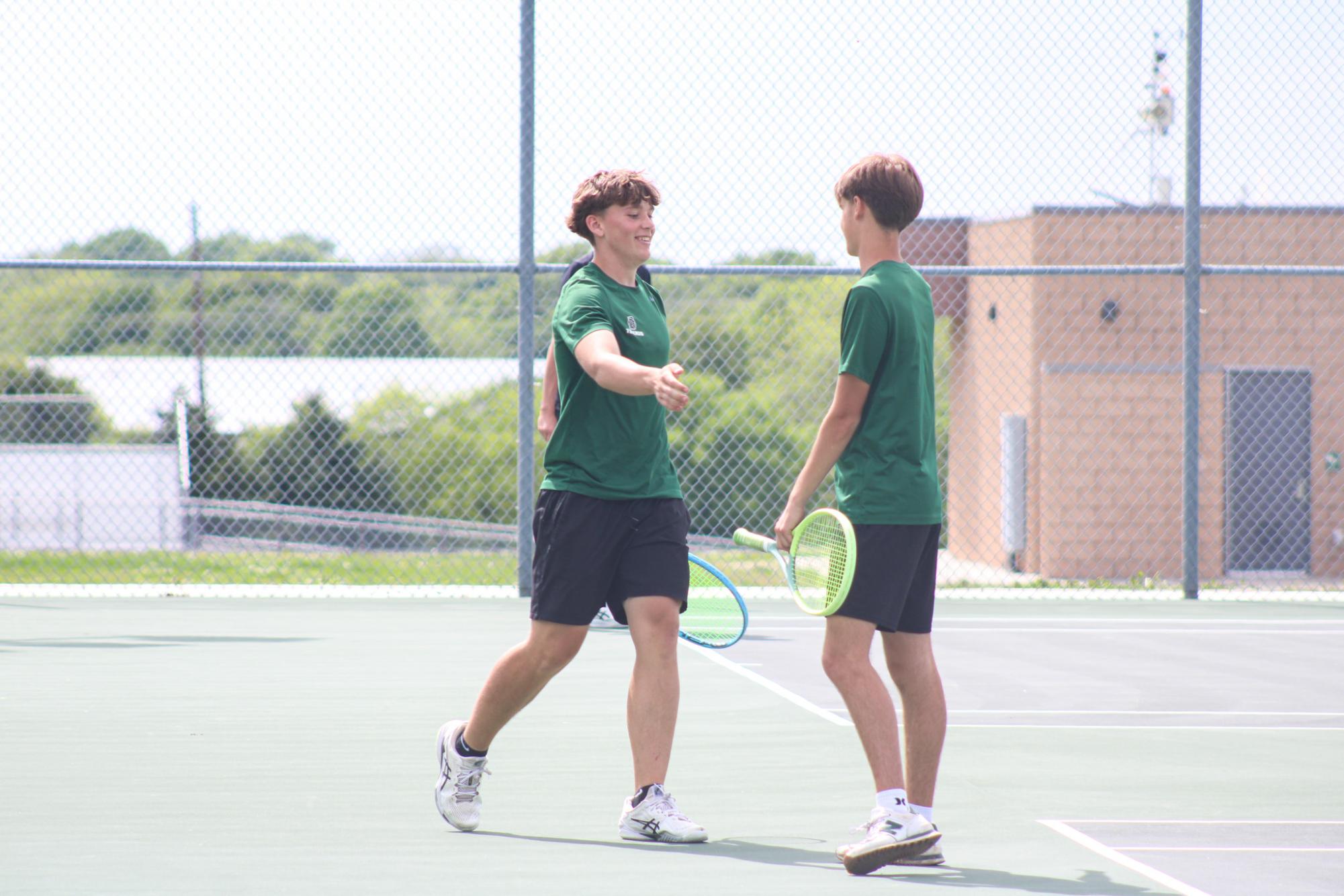 Varsity Tennis League Match (Photos by Kaelyn Kissack)
