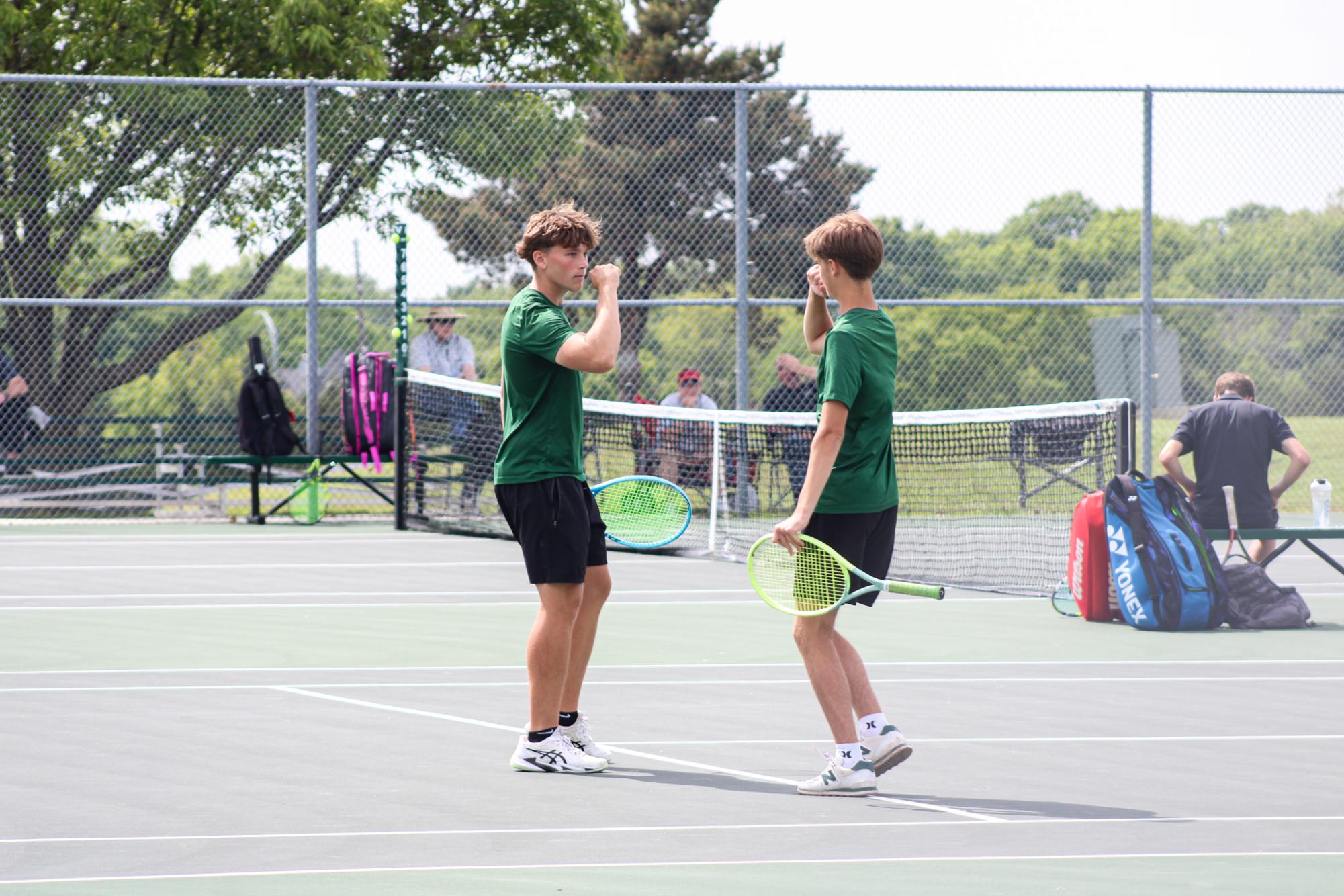 Varsity Tennis League Match (Photos by Kaelyn Kissack)
