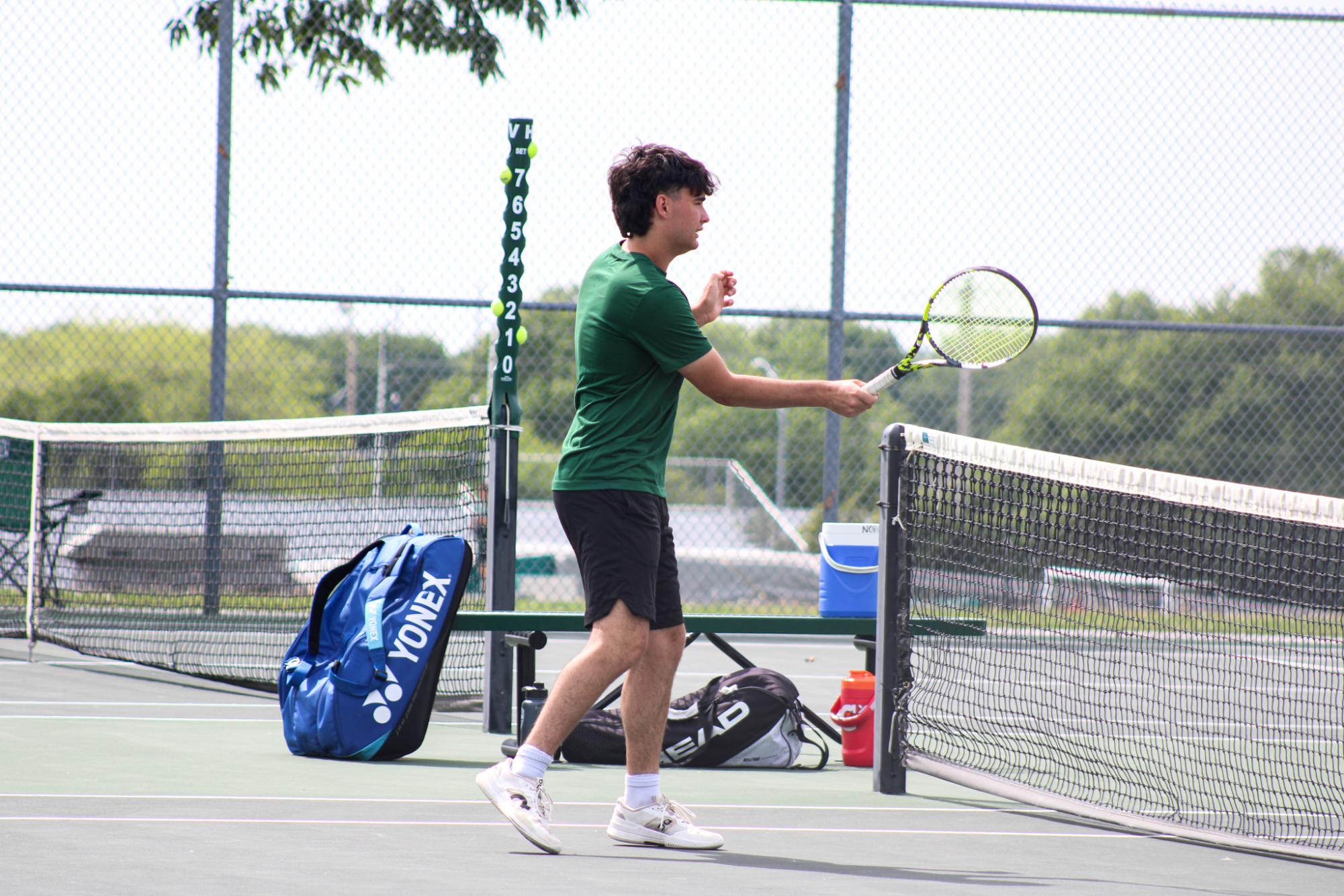 Varsity Tennis League Match (Photos by Kaelyn Kissack)