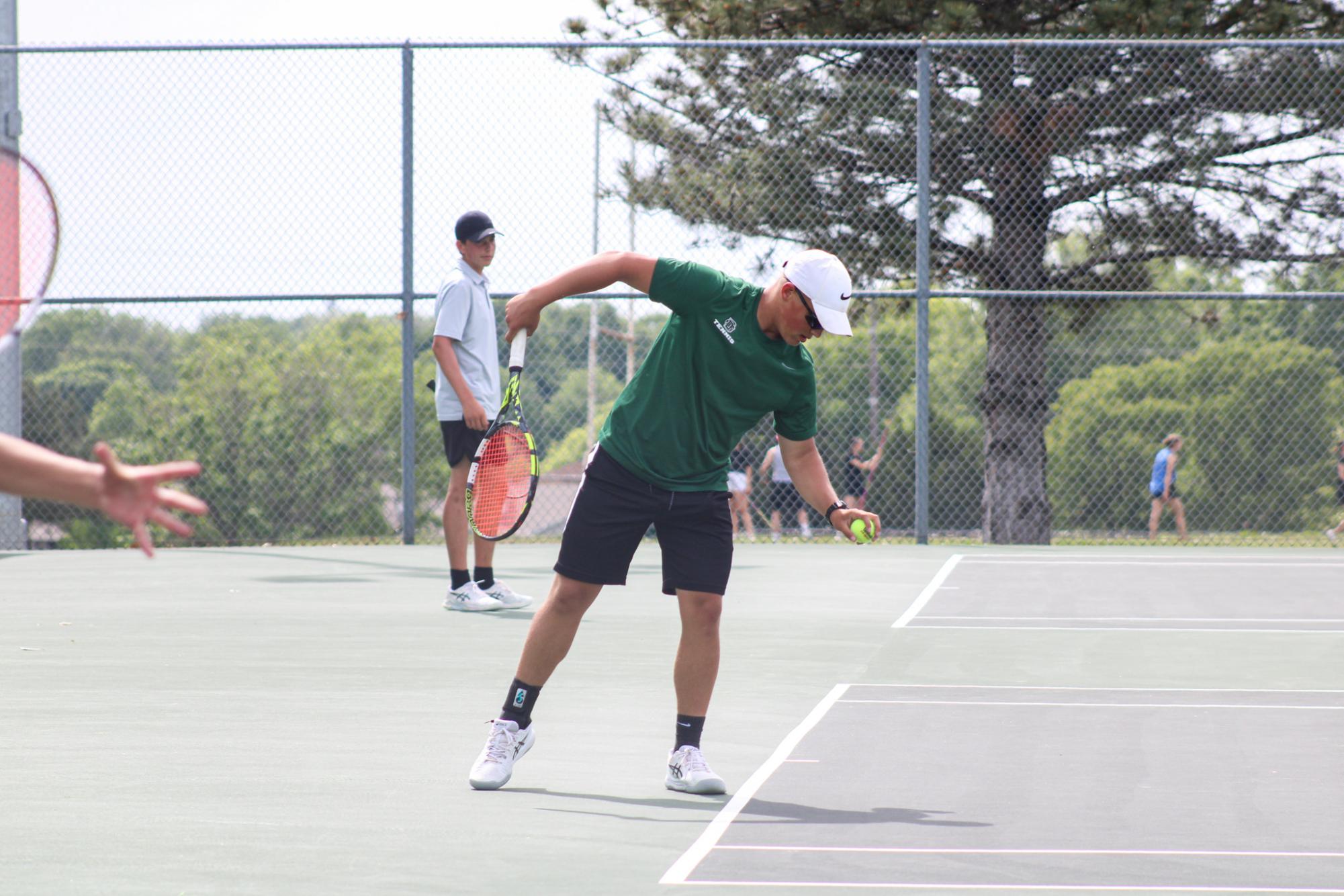 Varsity Tennis League Match (Photos by Kaelyn Kissack)