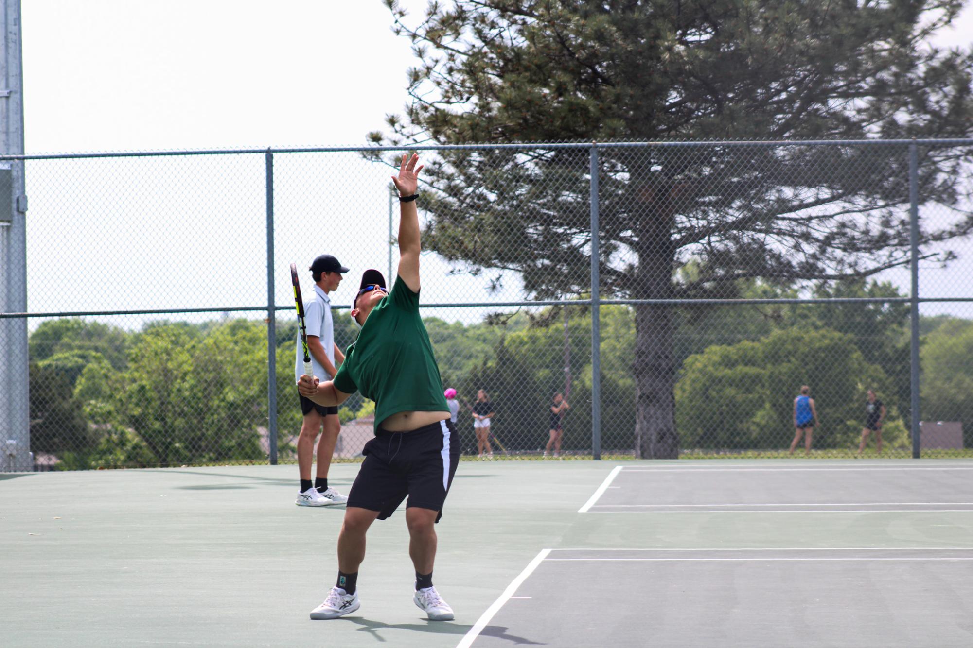 Varsity Tennis League Match (Photos by Kaelyn Kissack)