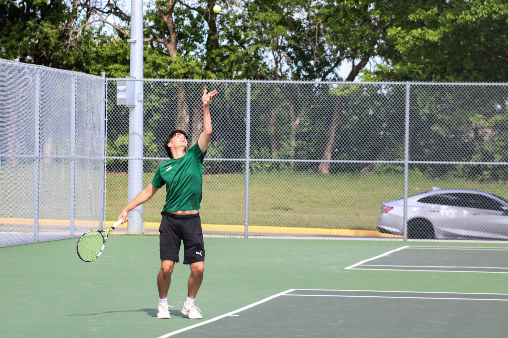 Varsity Tennis League Match (Photos by Kaelyn Kissack)