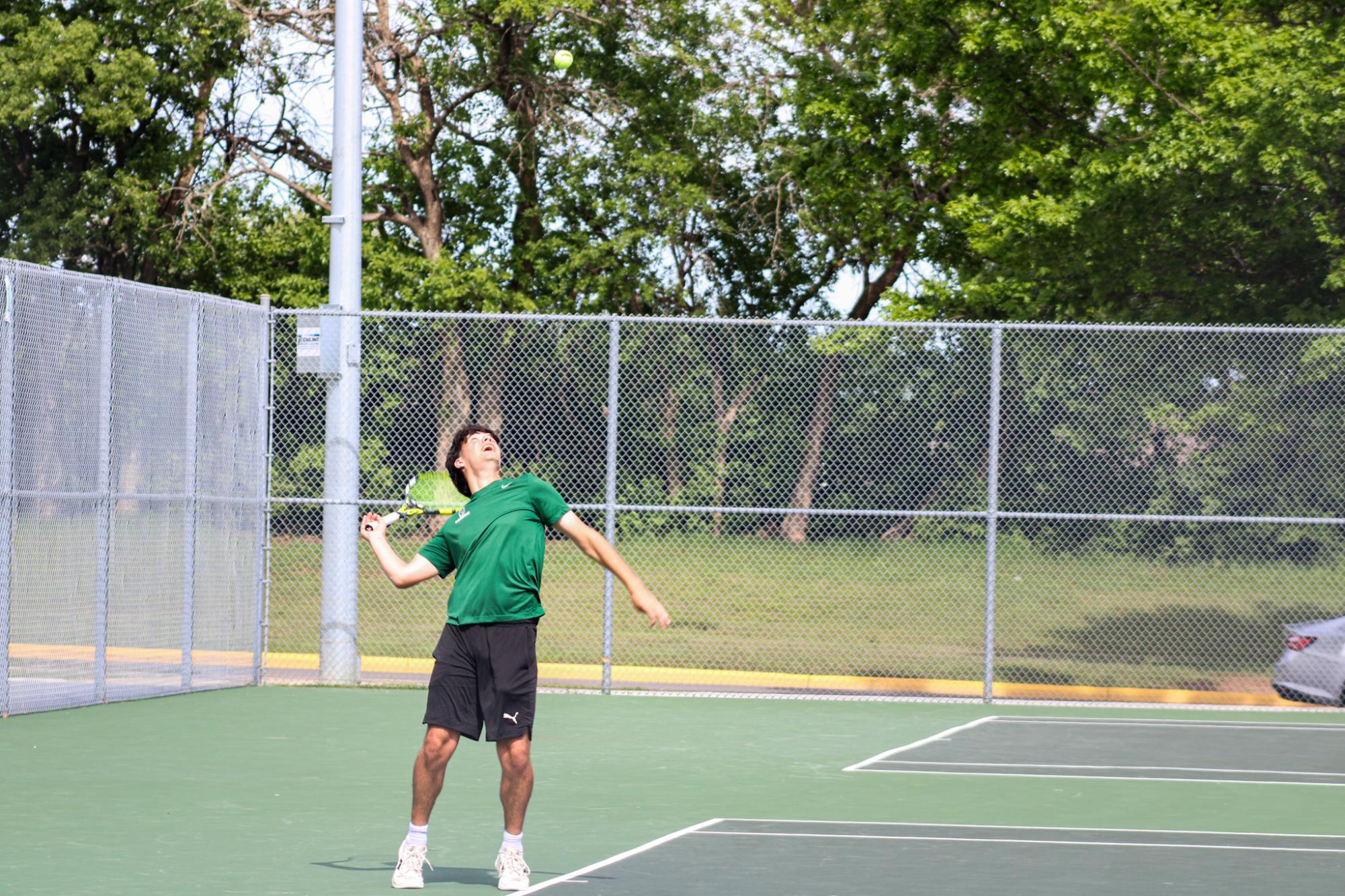 Varsity Tennis League Match (Photos by Kaelyn Kissack)