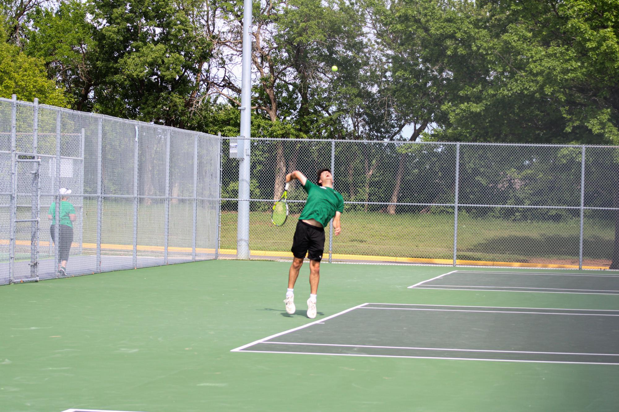 Varsity Tennis League Match (Photos by Kaelyn Kissack)