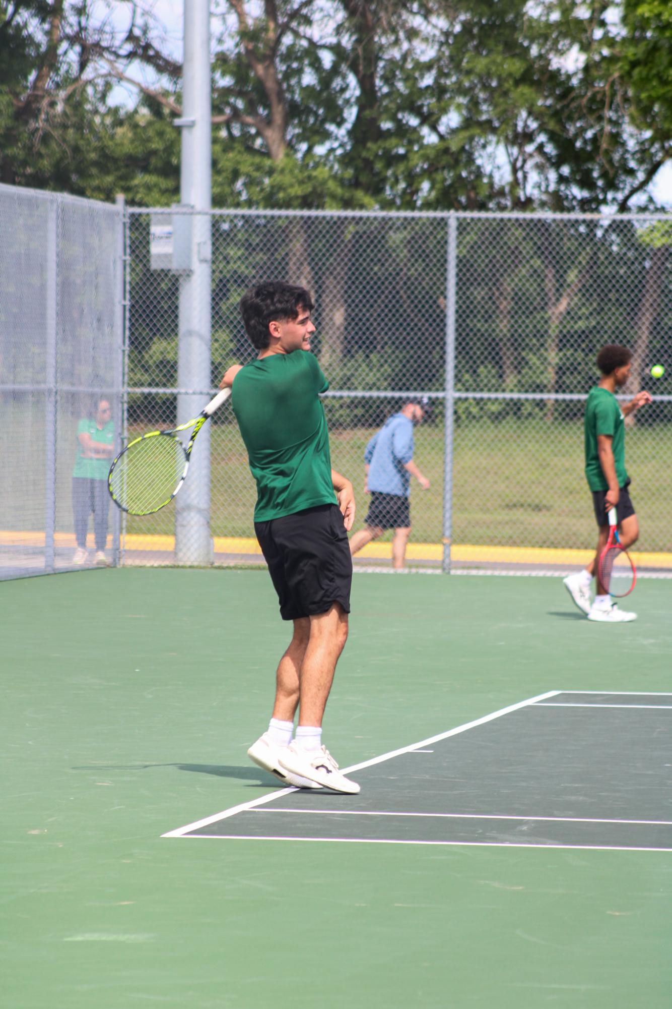Varsity Tennis League Match (Photos by Kaelyn Kissack)