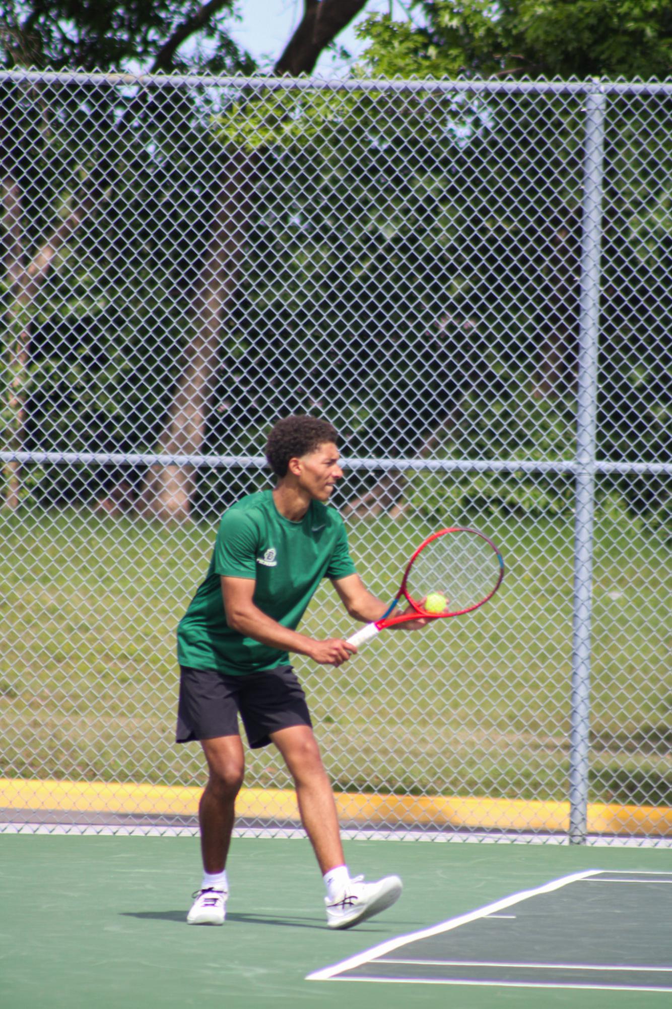 Varsity Tennis League Match (Photos by Kaelyn Kissack)
