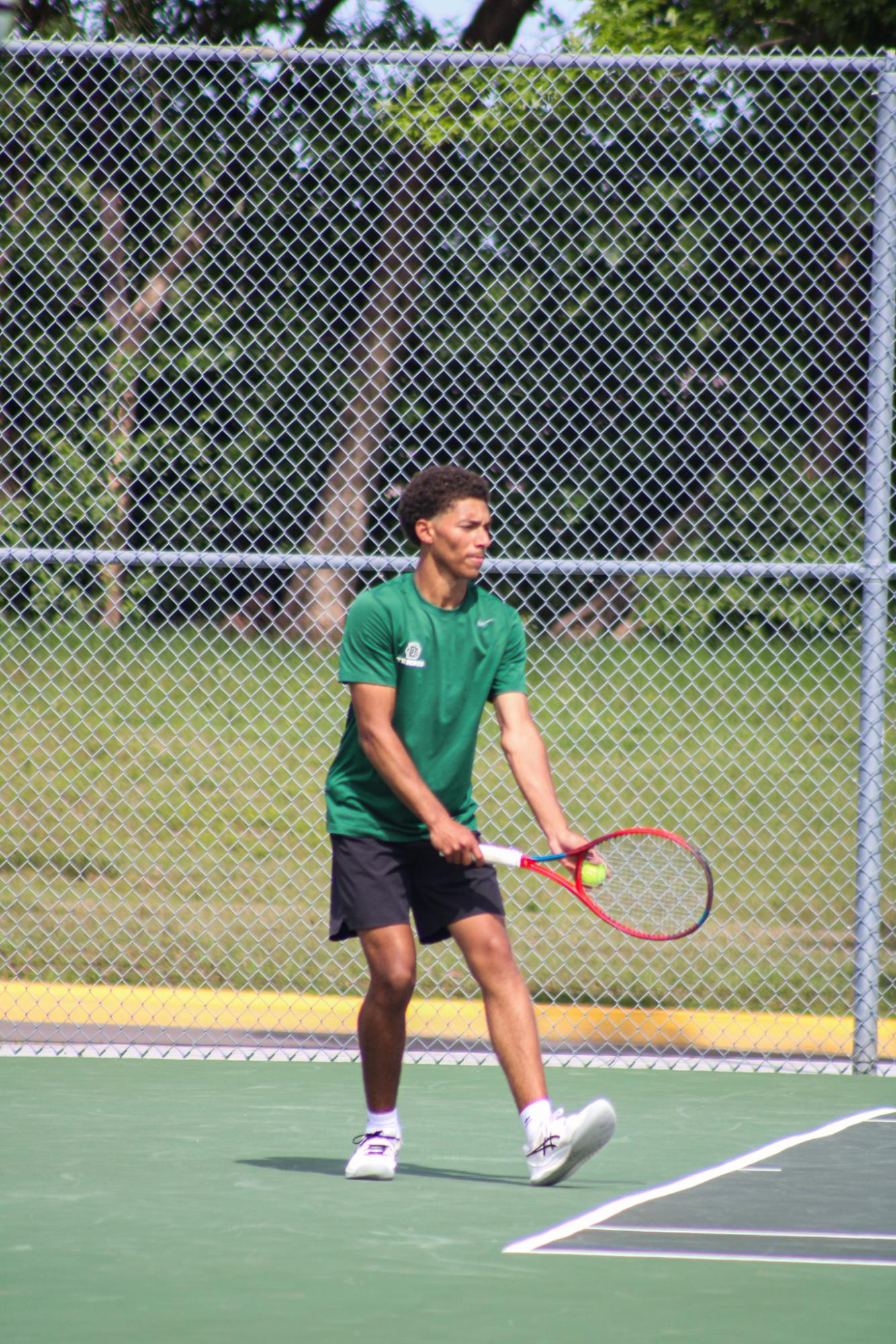 Varsity Tennis League Match (Photos by Kaelyn Kissack)