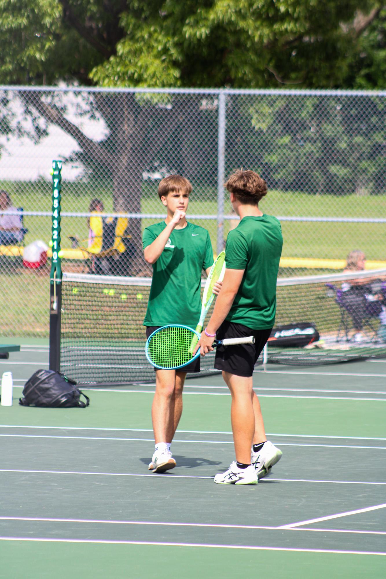 Varsity Tennis League Match (Photos by Kaelyn Kissack)